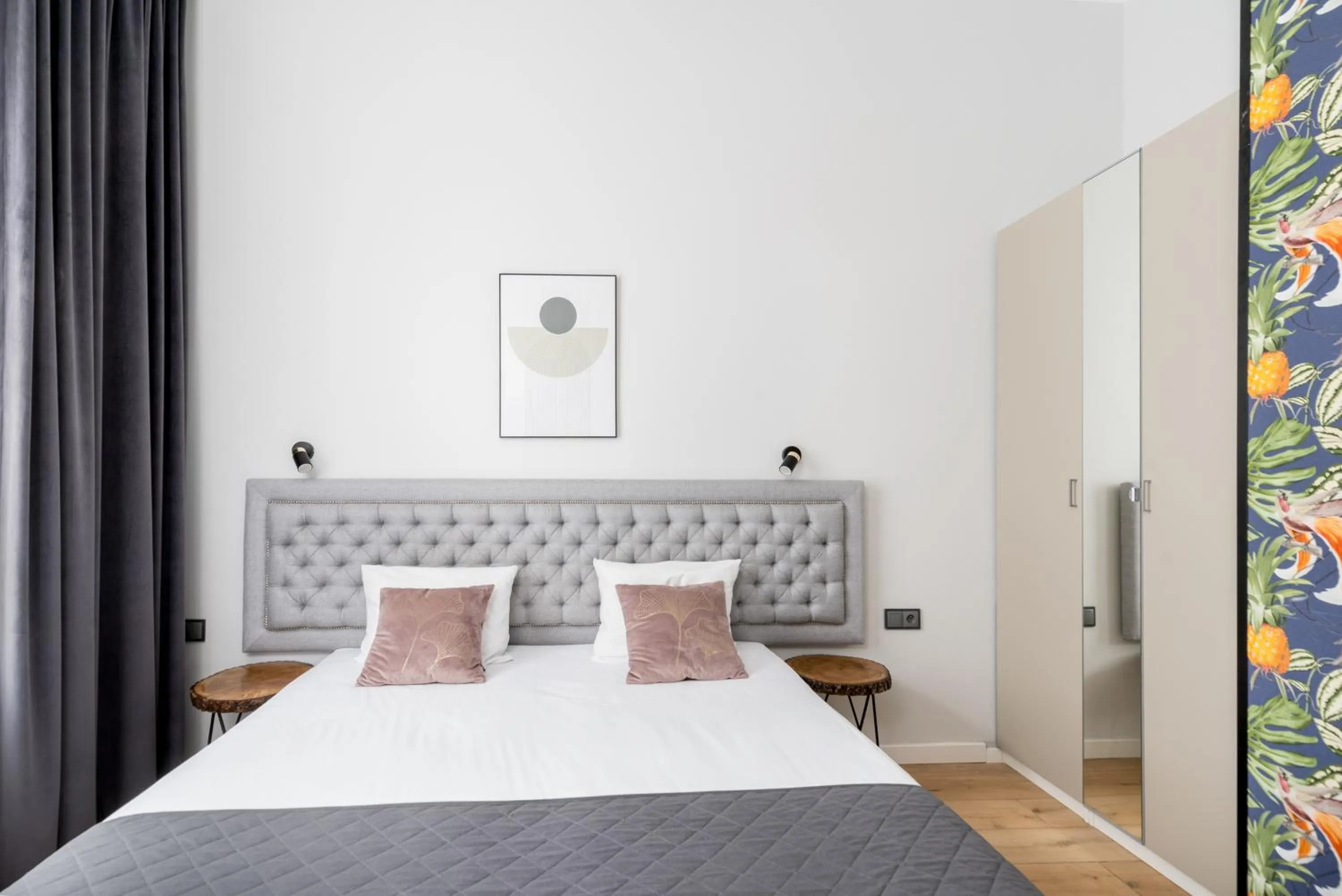 Bedroom, Bed in Wawel Apartments - Old Town