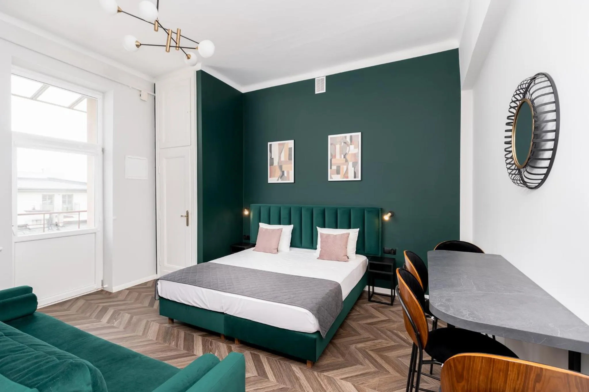Bedroom, Bed in Wawel Apartments - Old Town