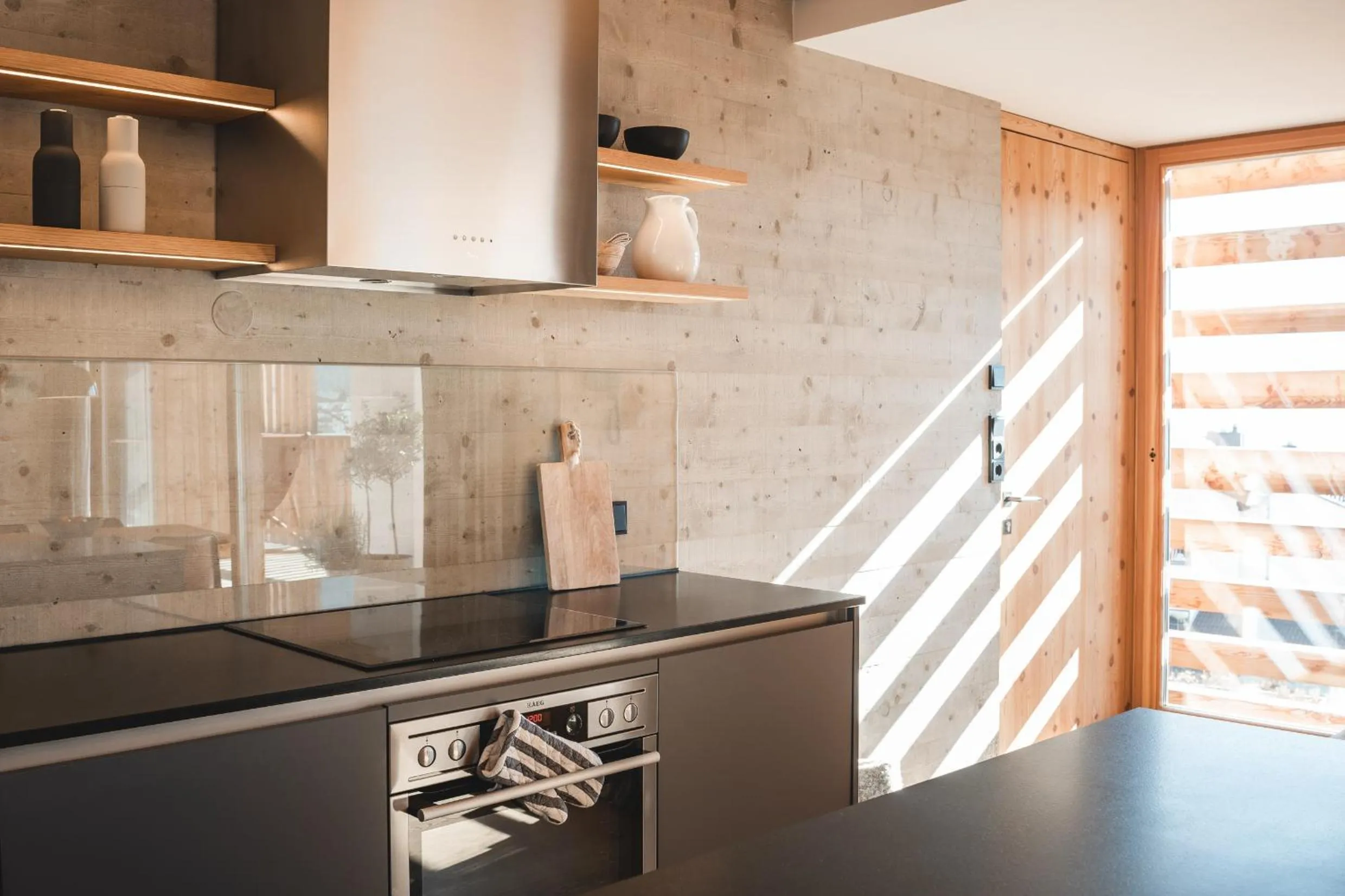 Kitchen or kitchenette in Chesa Muntanella