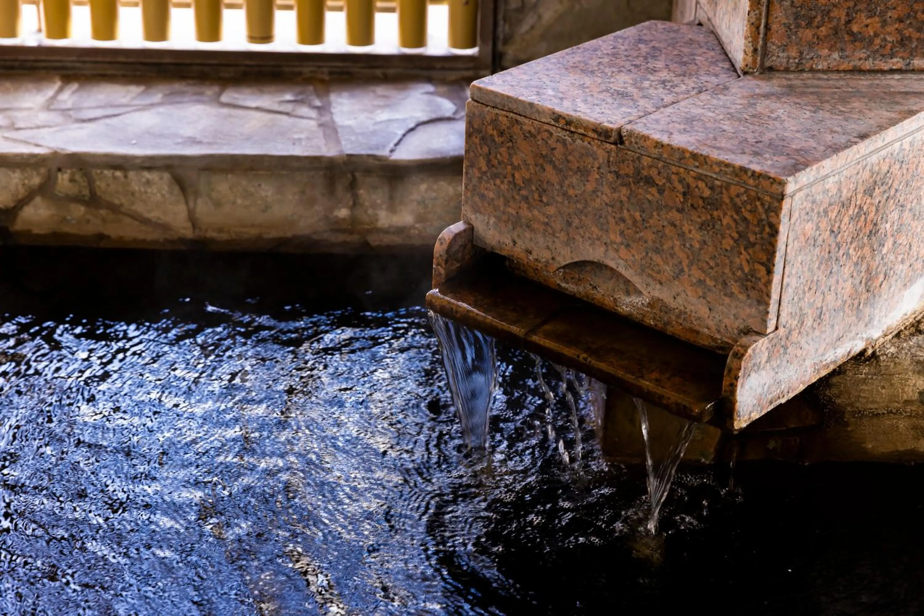 Hot Spring Bath in Natural Hot Spring Ariston Hotel Oita