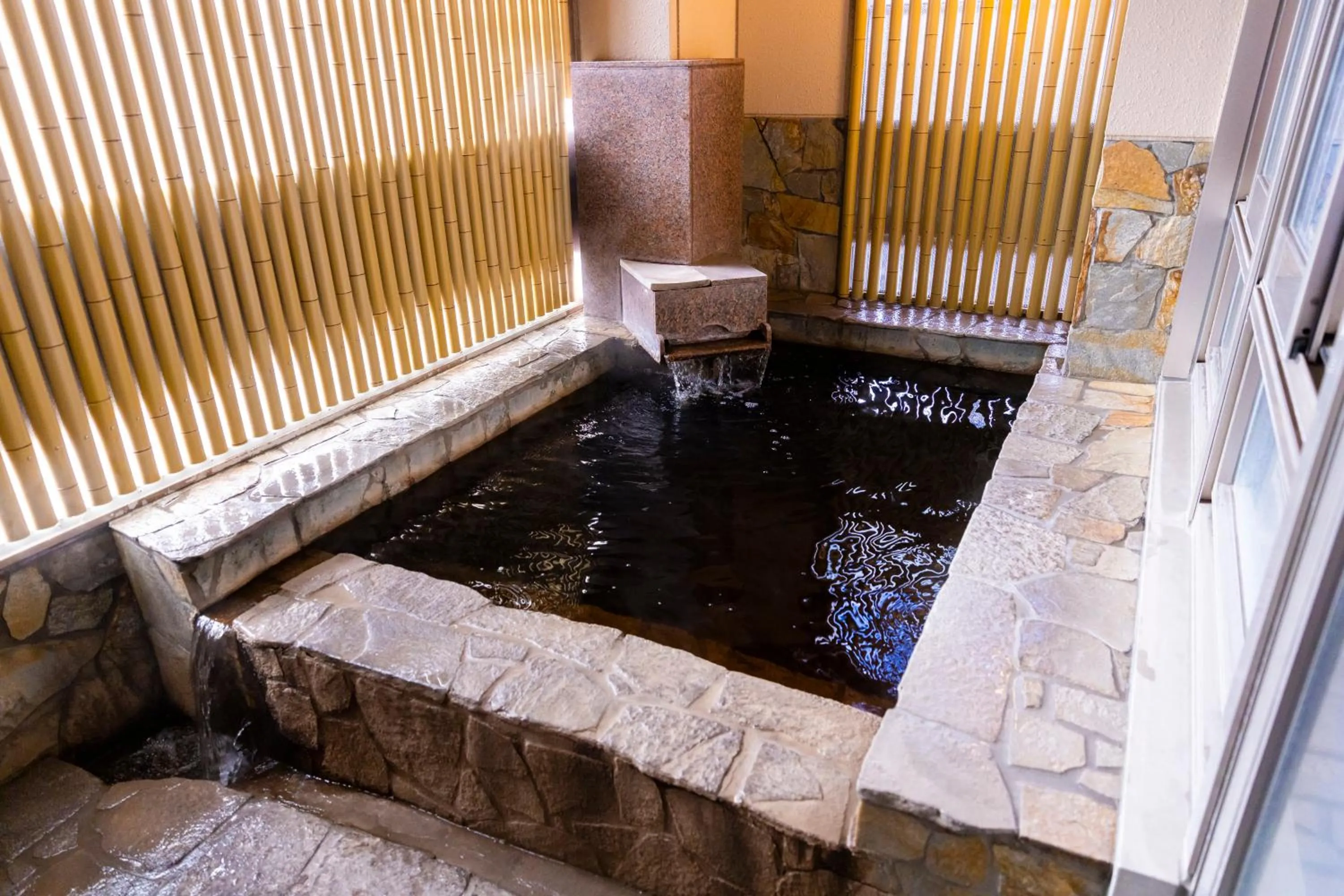 Open Air Bath in Natural Hot Spring Ariston Hotel Oita