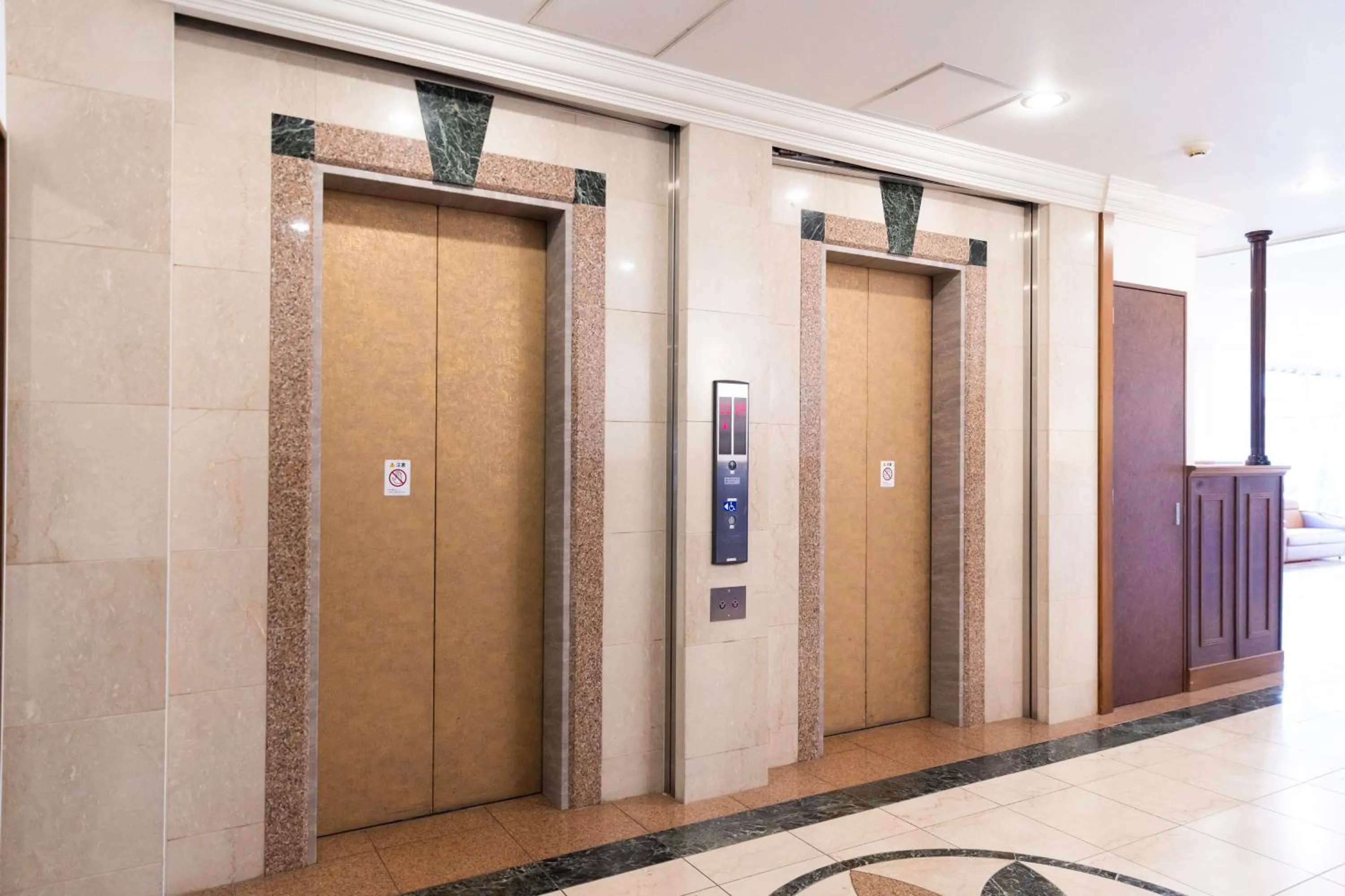 elevator in Natural Hot Spring Ariston Hotel Oita