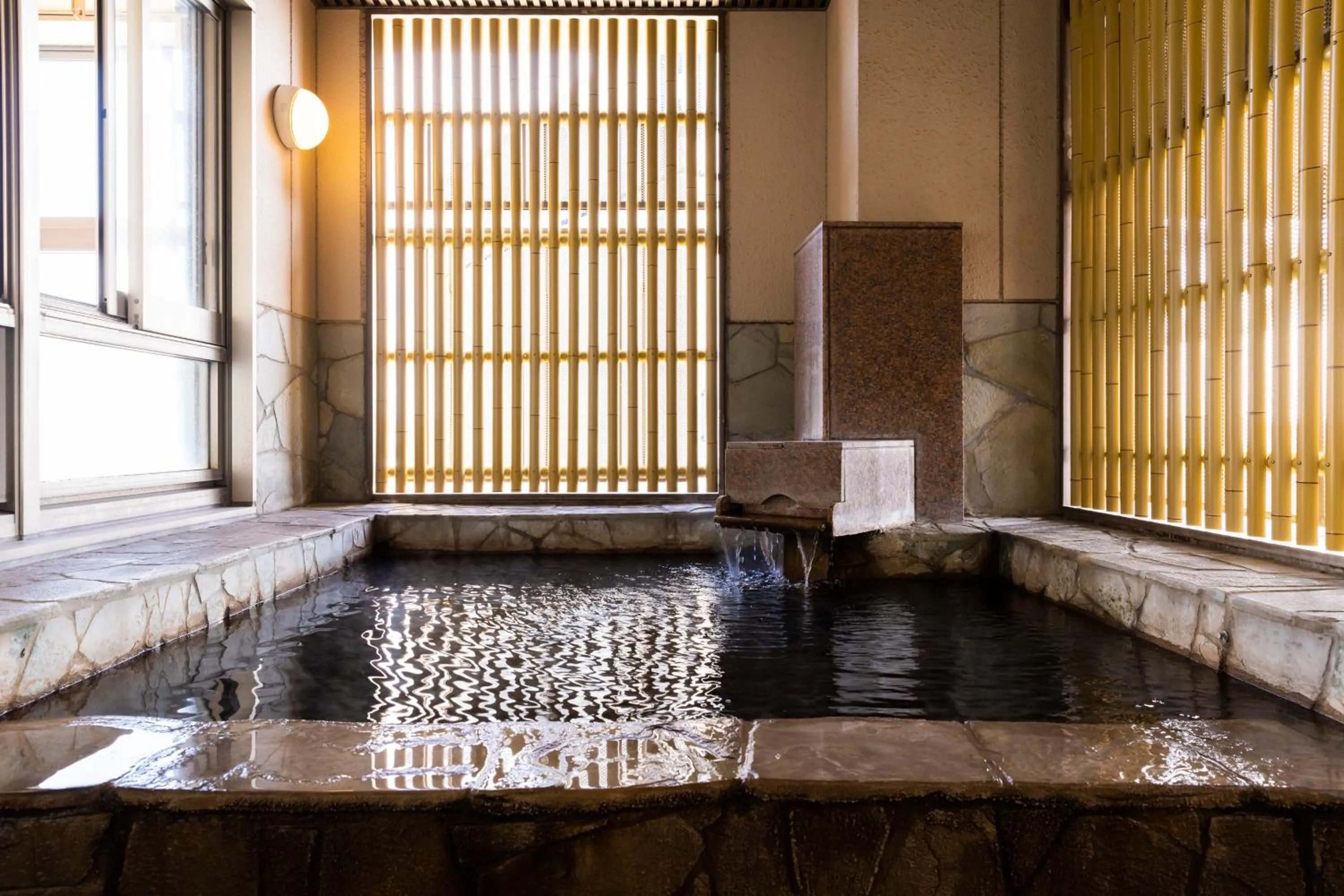 Hot Spring Bath in Natural Hot Spring Ariston Hotel Oita