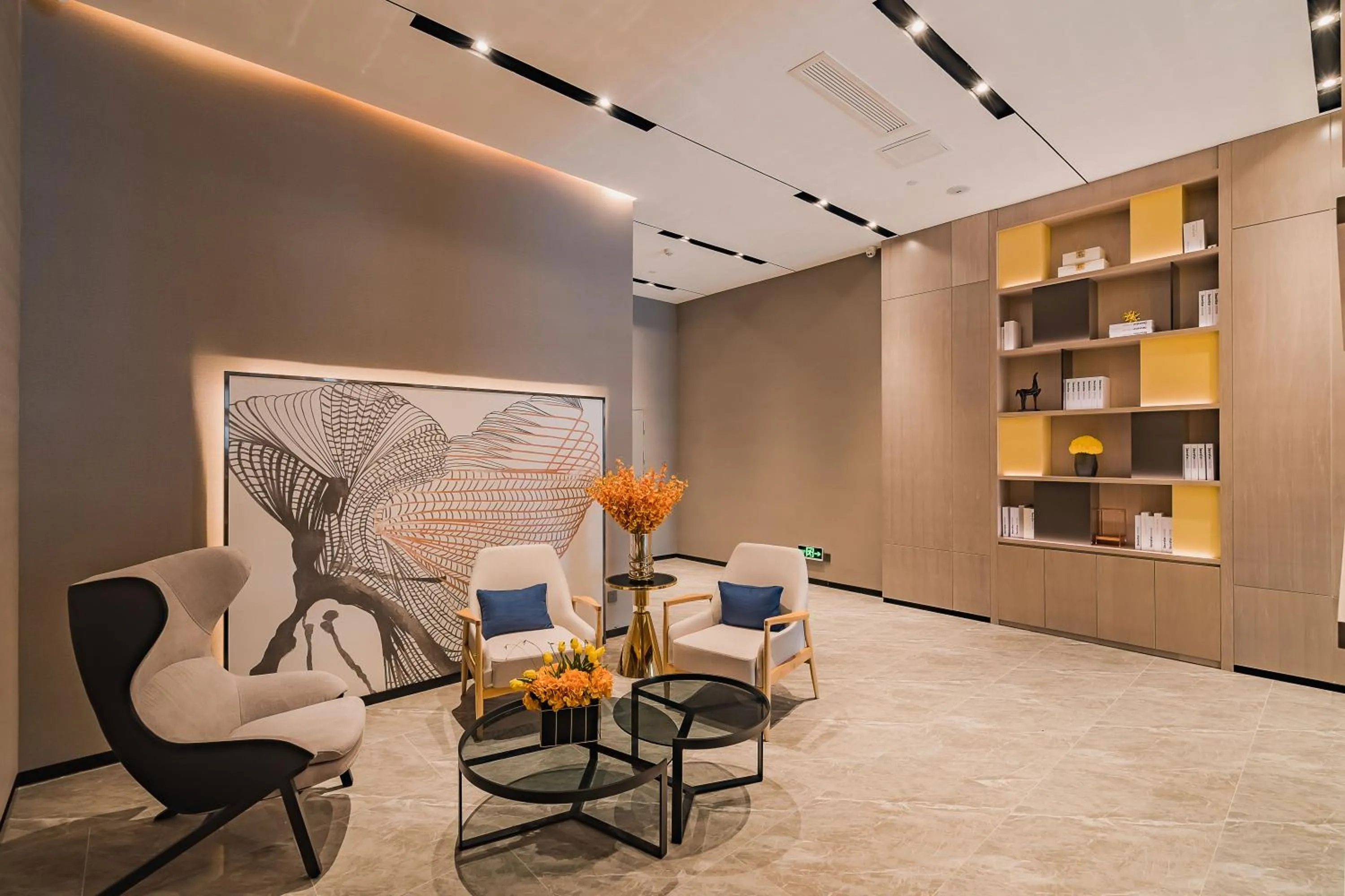 Seating area in Echarm Plus International Hotel Guangzhou South Railway Station Zhongcun Metro Station Branch