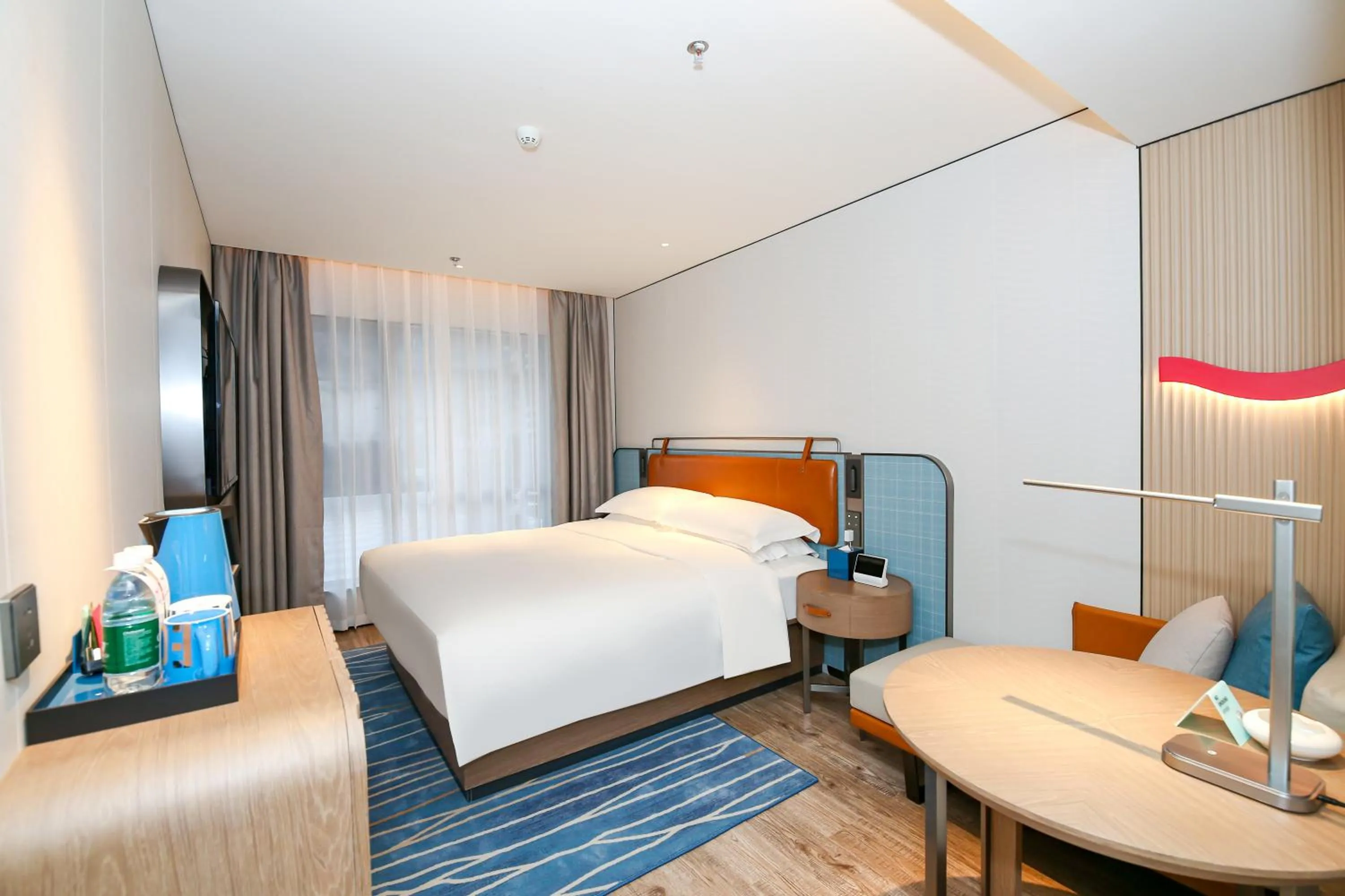 Bed in Echarm Plus International Hotel Guangzhou South Railway Station Zhongcun Metro Station Branch