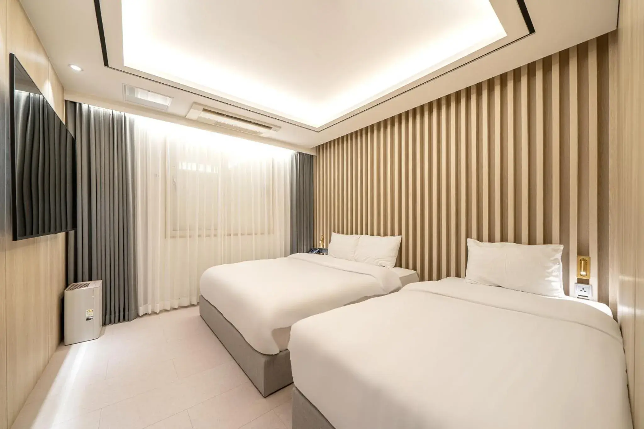 Bed in Hound Hotel Gwangju Cheomdan Bed in Hound Hotel Gwangju Cheomdan