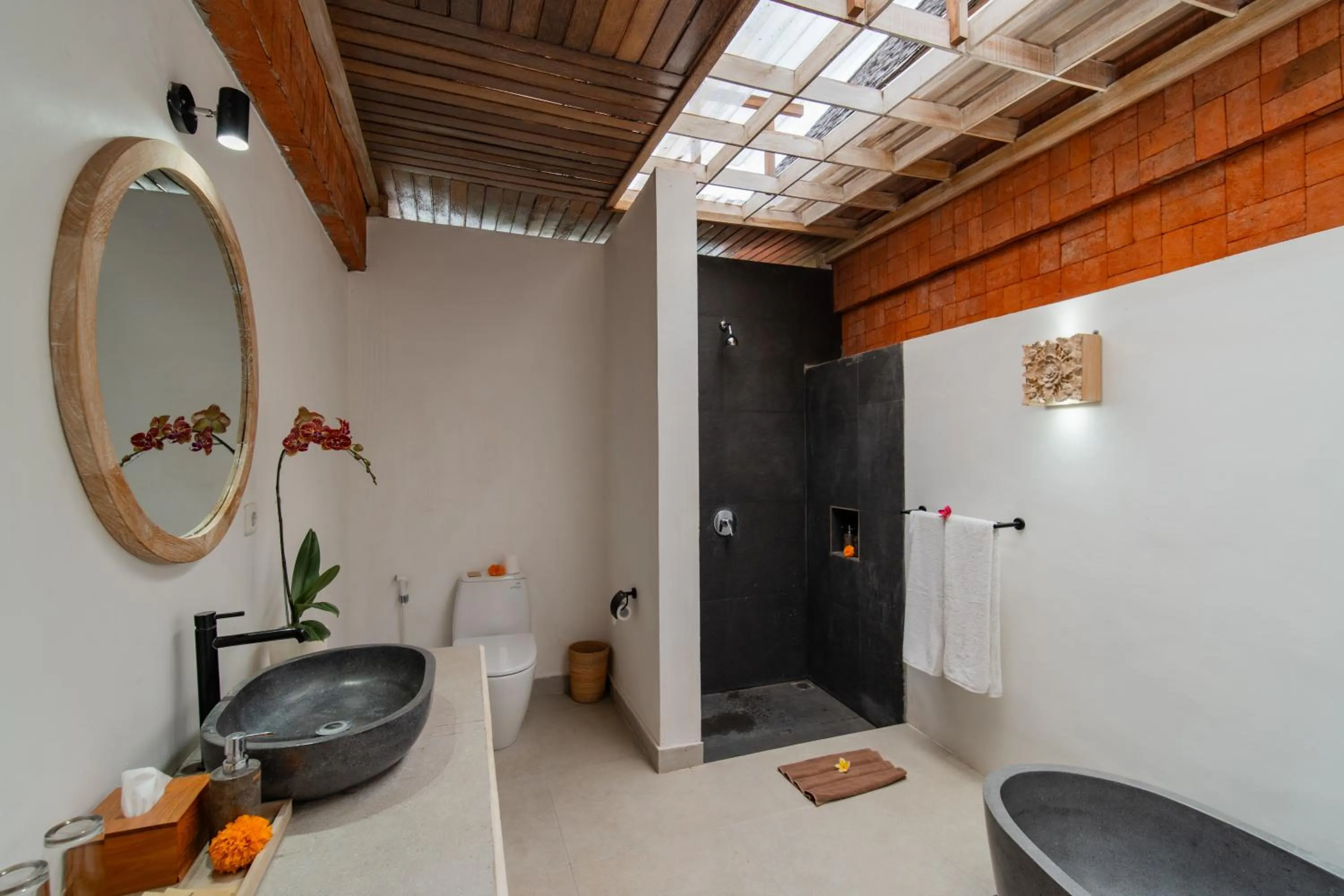 Bathroom in Dewi Sri Villa Ubud by Mahaputra
