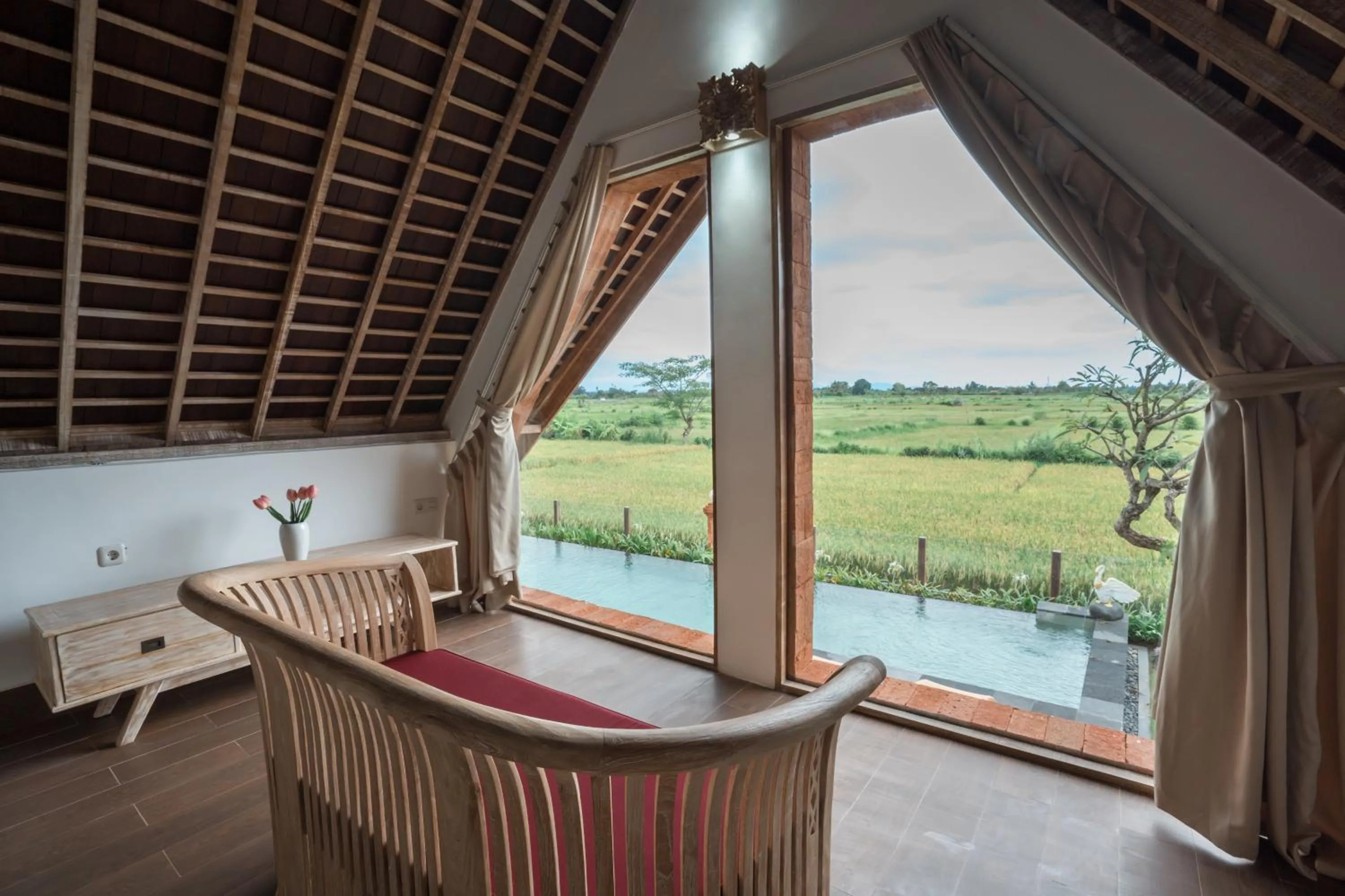 Pool view in Dewi Sri Villa Ubud by Mahaputra