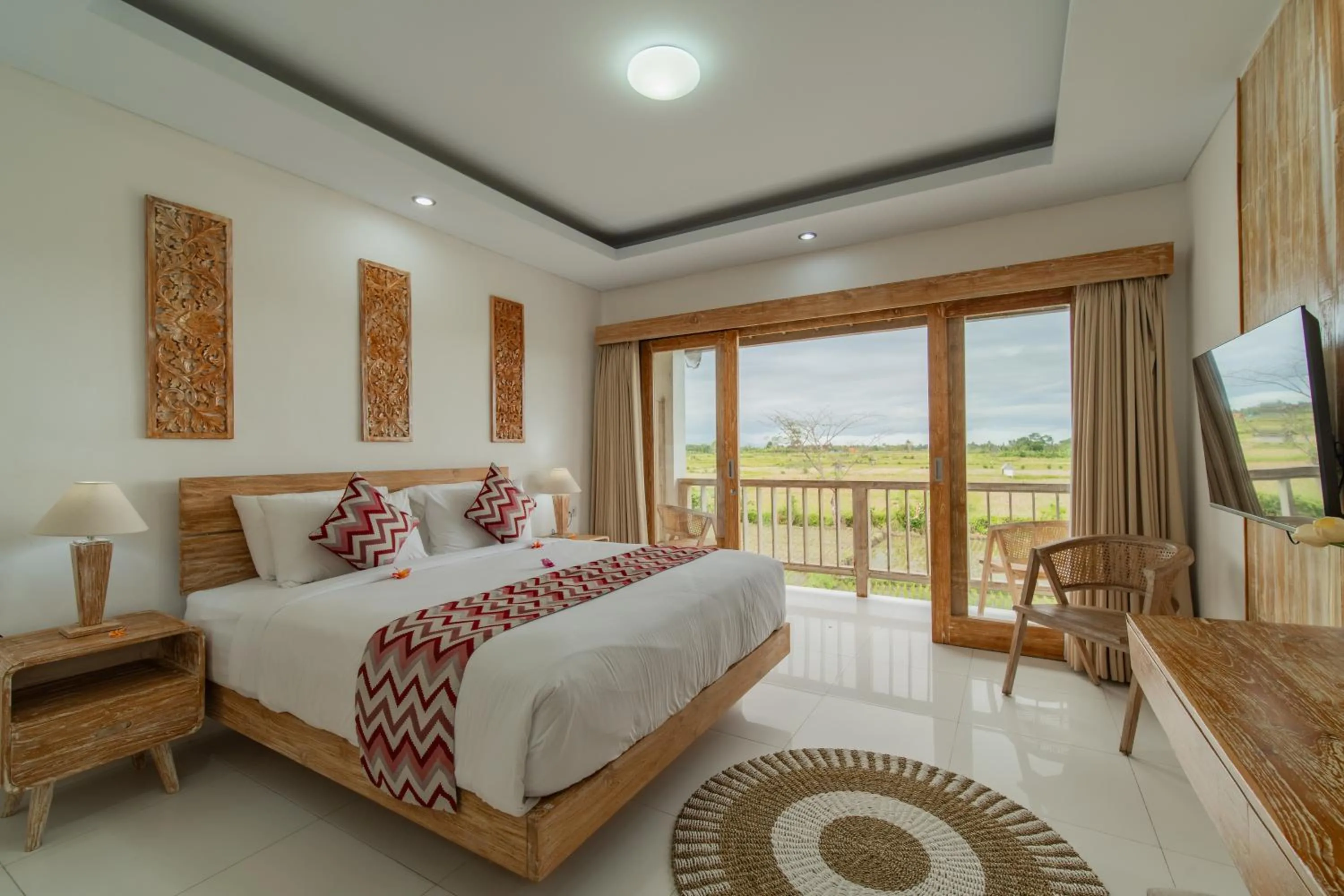 View (from property/room), Bed in Dewi Sri Villa Ubud by Mahaputra