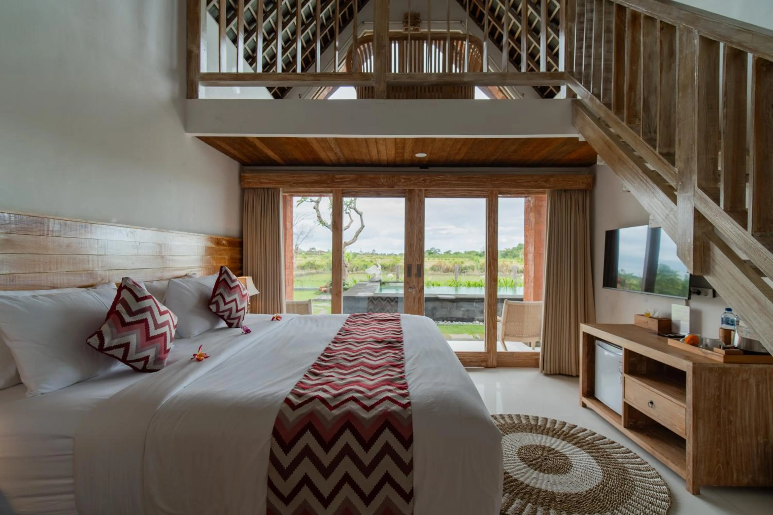 View (from property/room), Bed in Dewi Sri Villa Ubud by Mahaputra