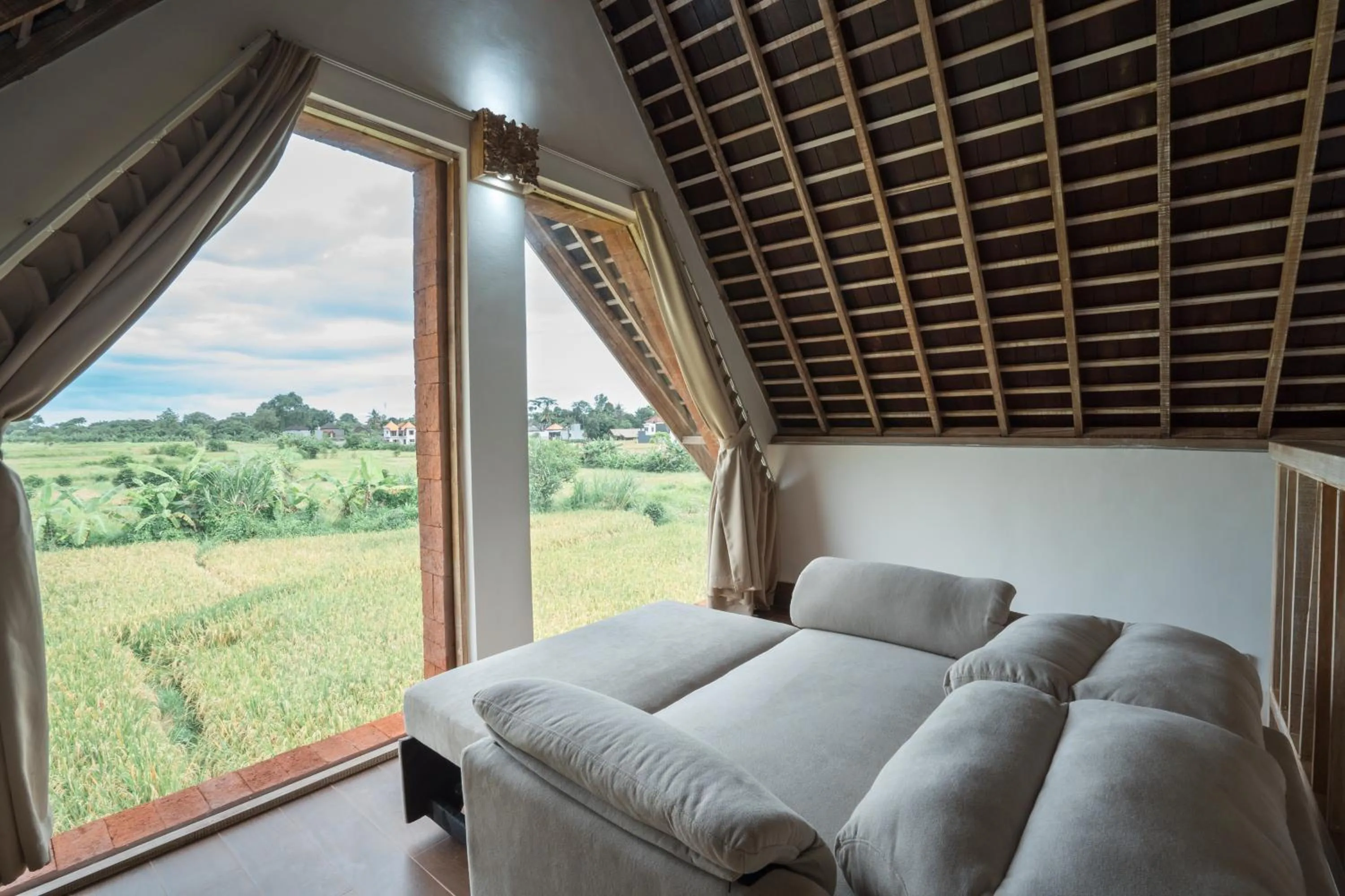 Seating area in Dewi Sri Villa Ubud by Mahaputra