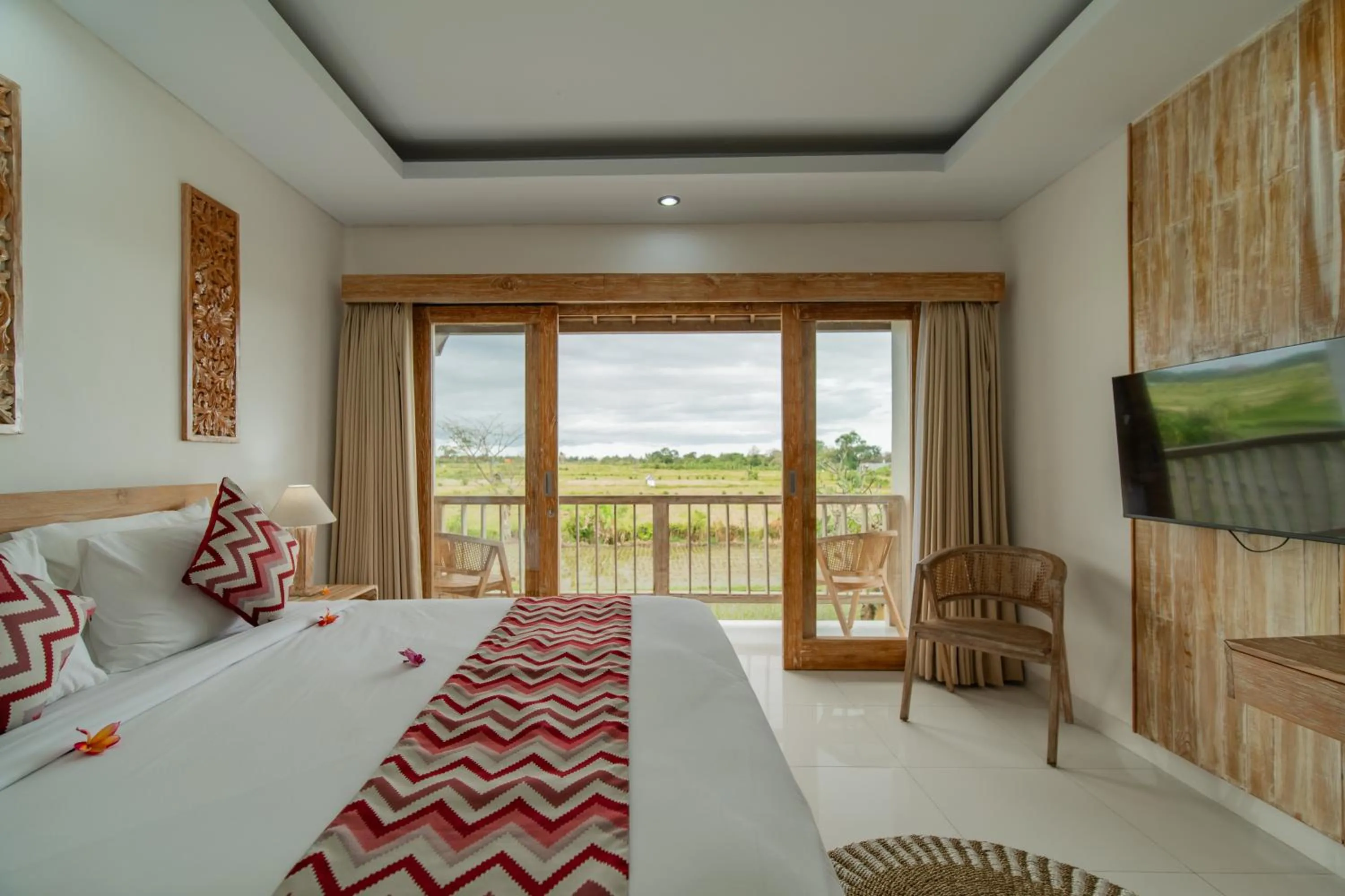 View (from property/room), Bed in Dewi Sri Villa Ubud by Mahaputra