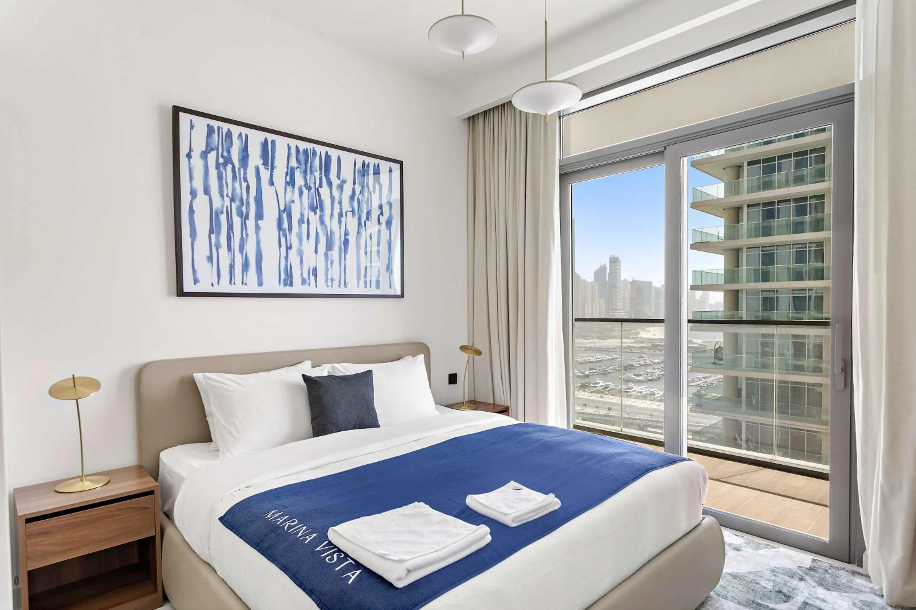 Bedroom, Bed in Silkhaus Vacation Homes 1BDR with Beach Access in Marina Vista
