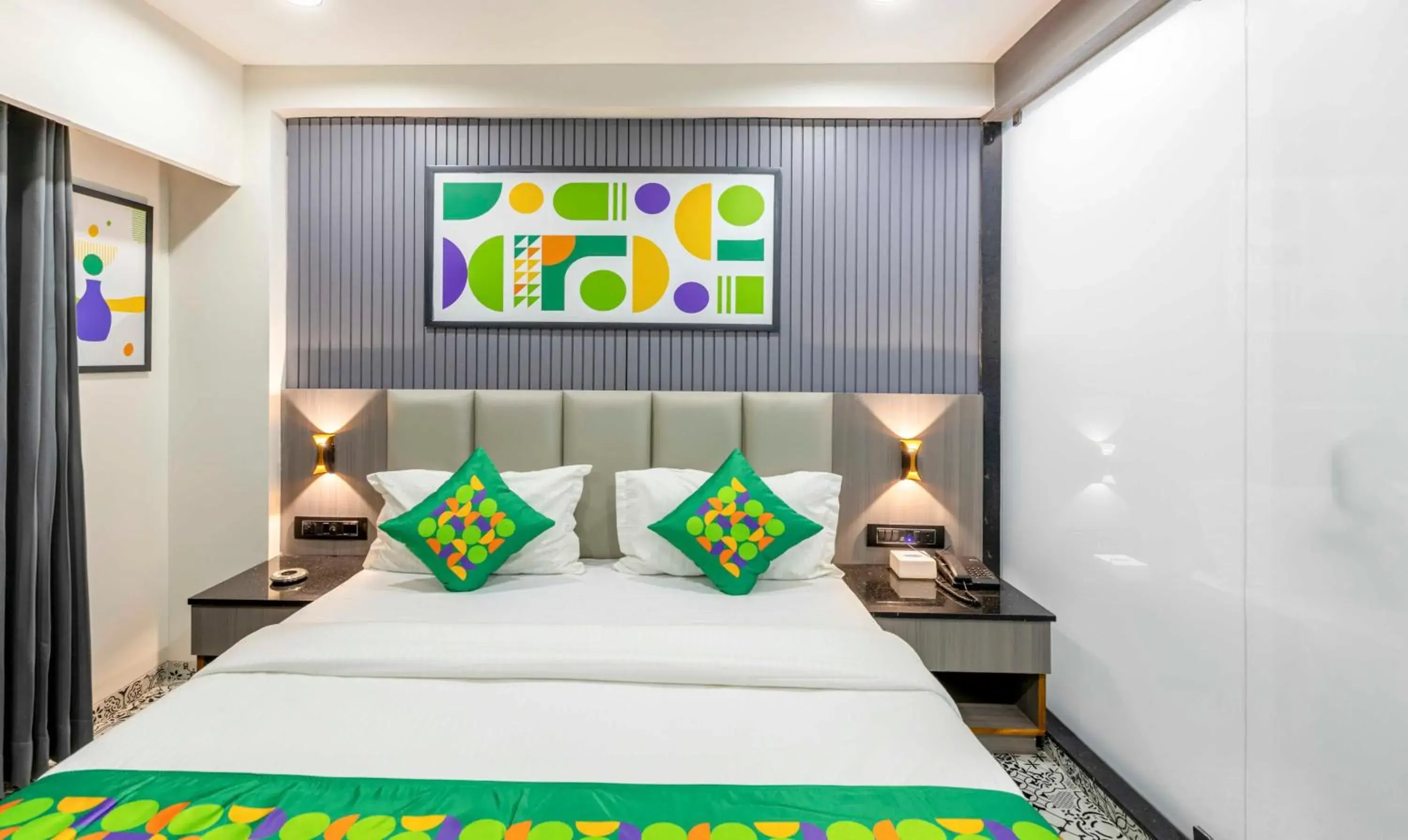 Bedroom, Bed in Treebo KBC Bedroom, Bed in Treebo KBC