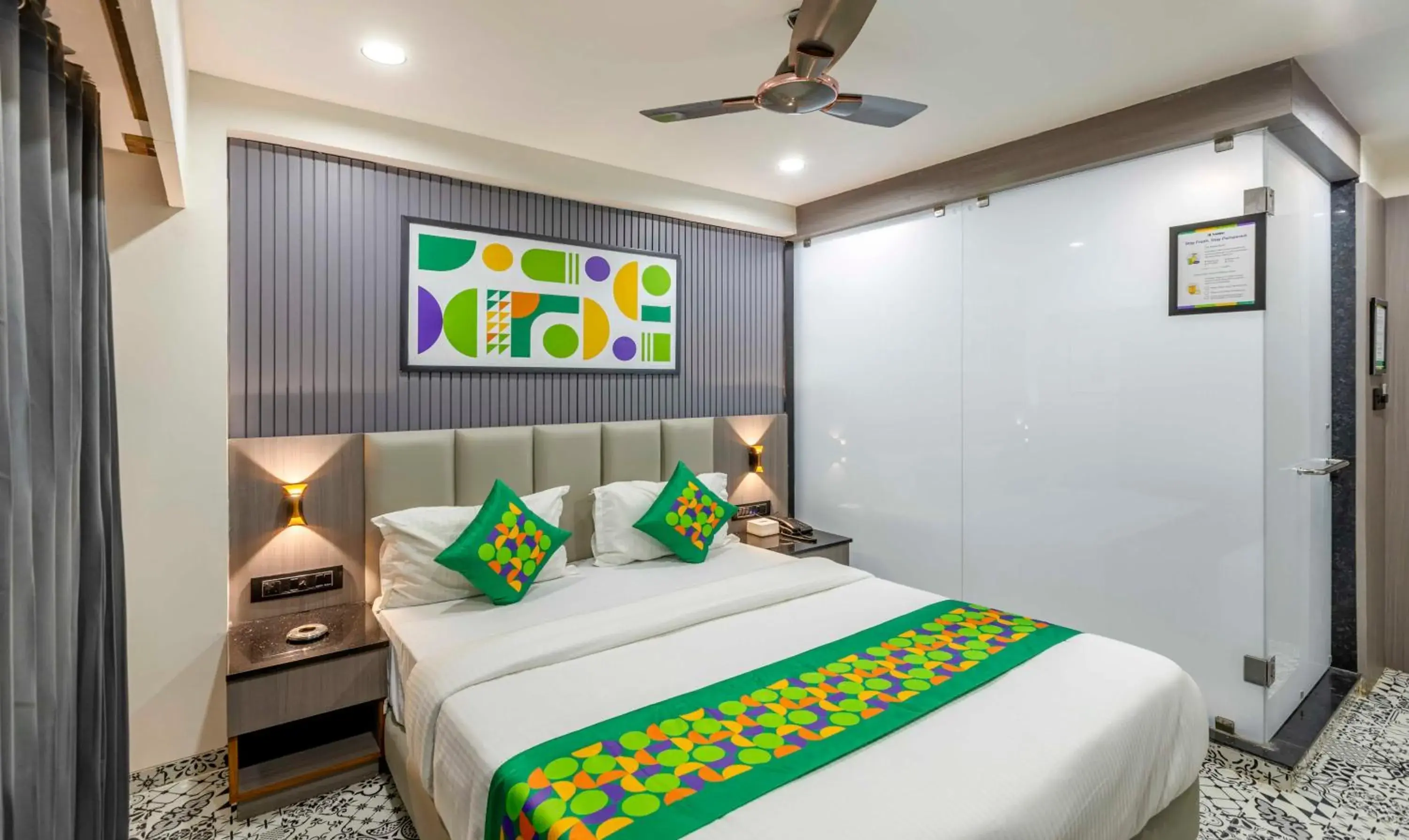 Bedroom, Bed in Treebo KBC Bedroom, Bed in Treebo KBC