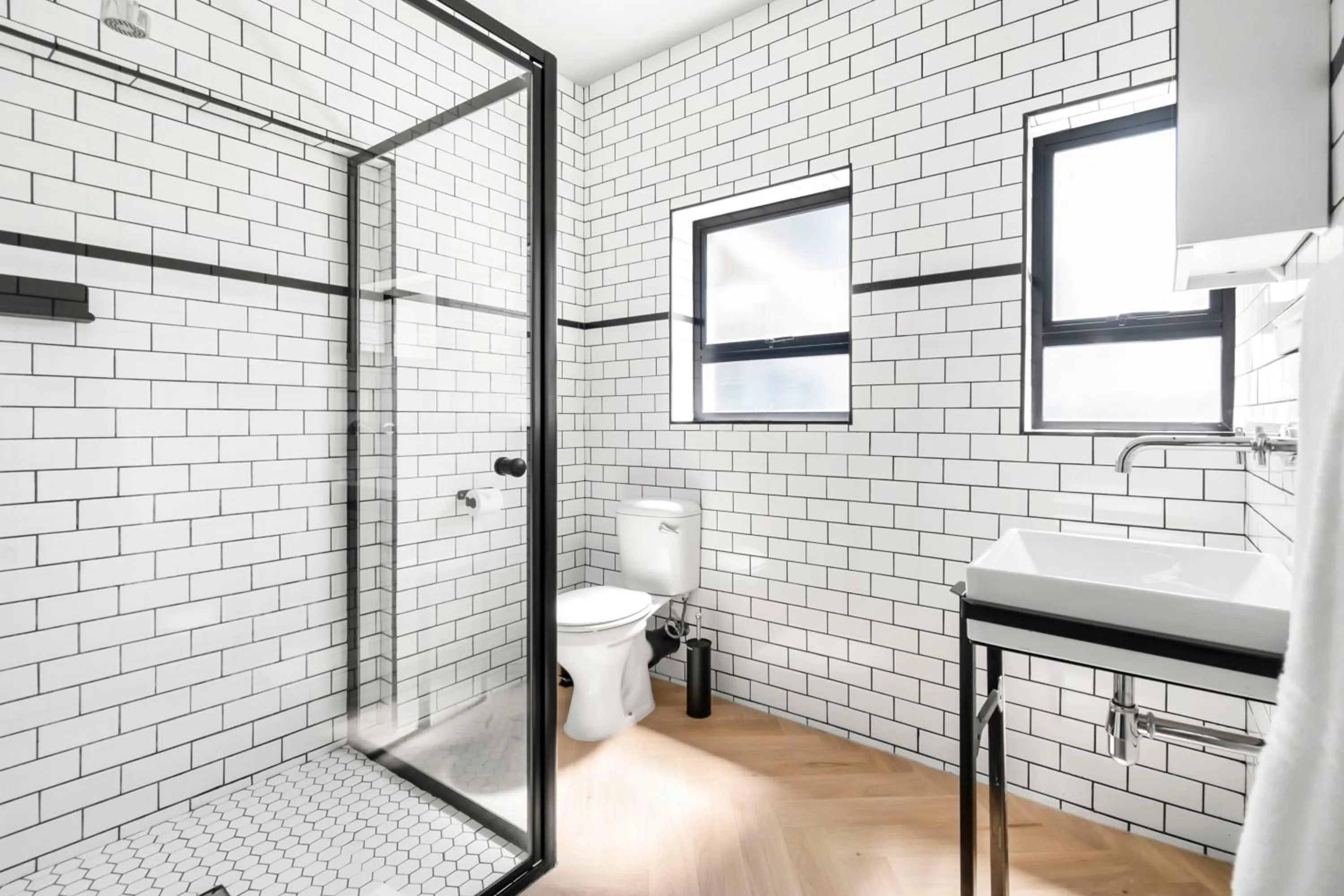 Bathroom in HAVN Aparthotel by Totalstay