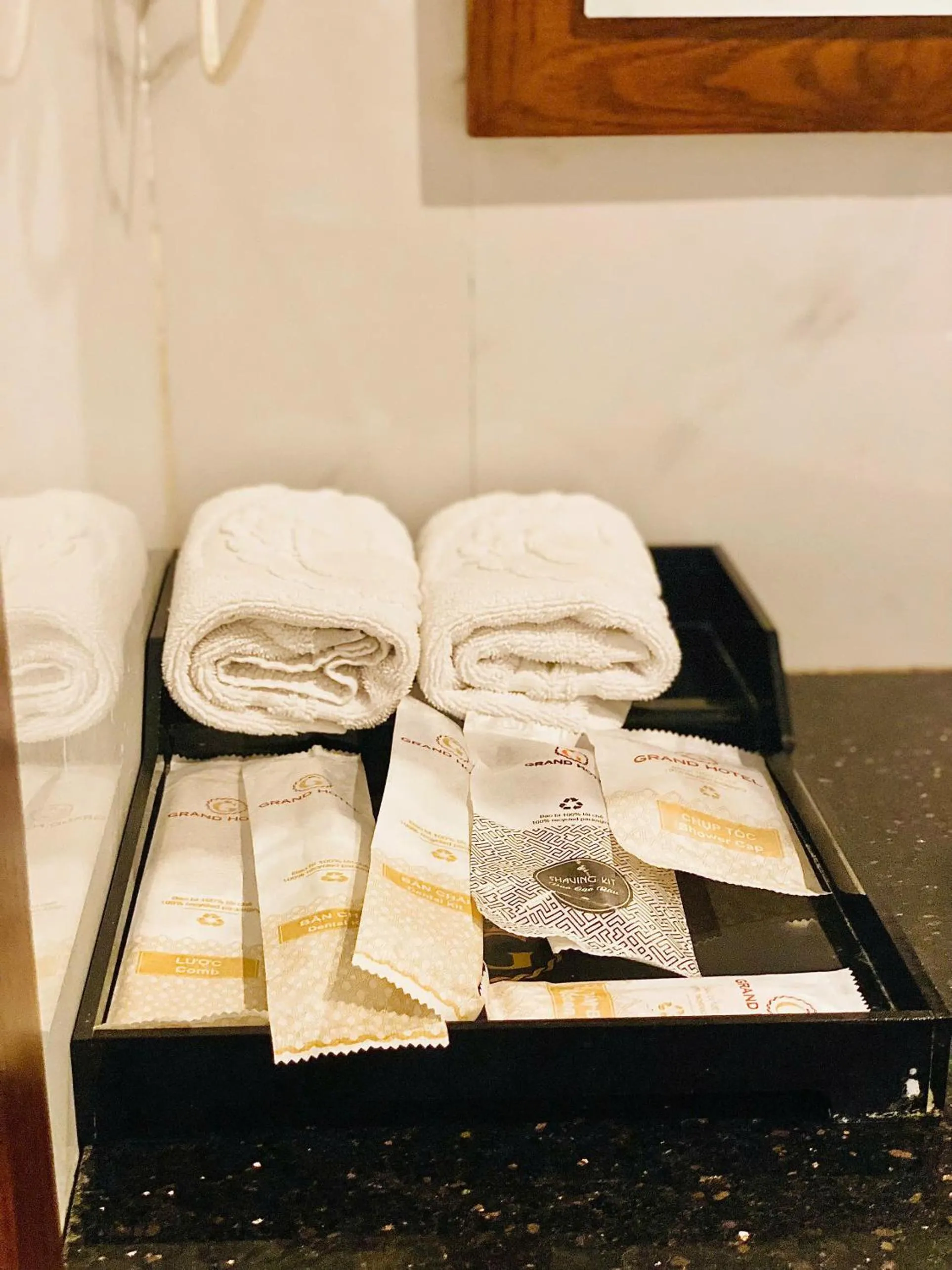 towels in Grand Móng Cái Hotel