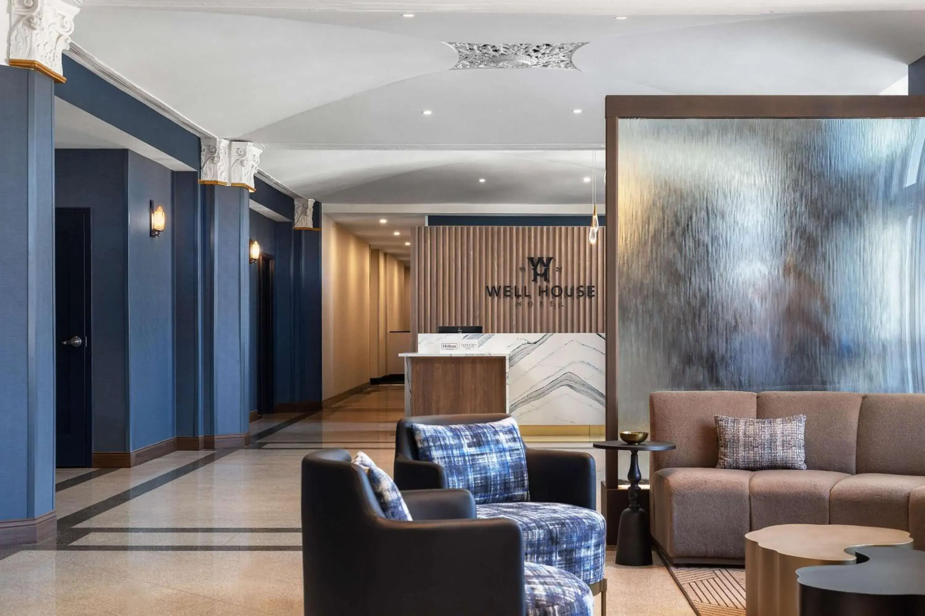 Lobby or reception in The Well House Hamilton, Tapestry Collection By Hilton Lobby or reception in The Well House Hamilton, Tapestry Collection By Hilton