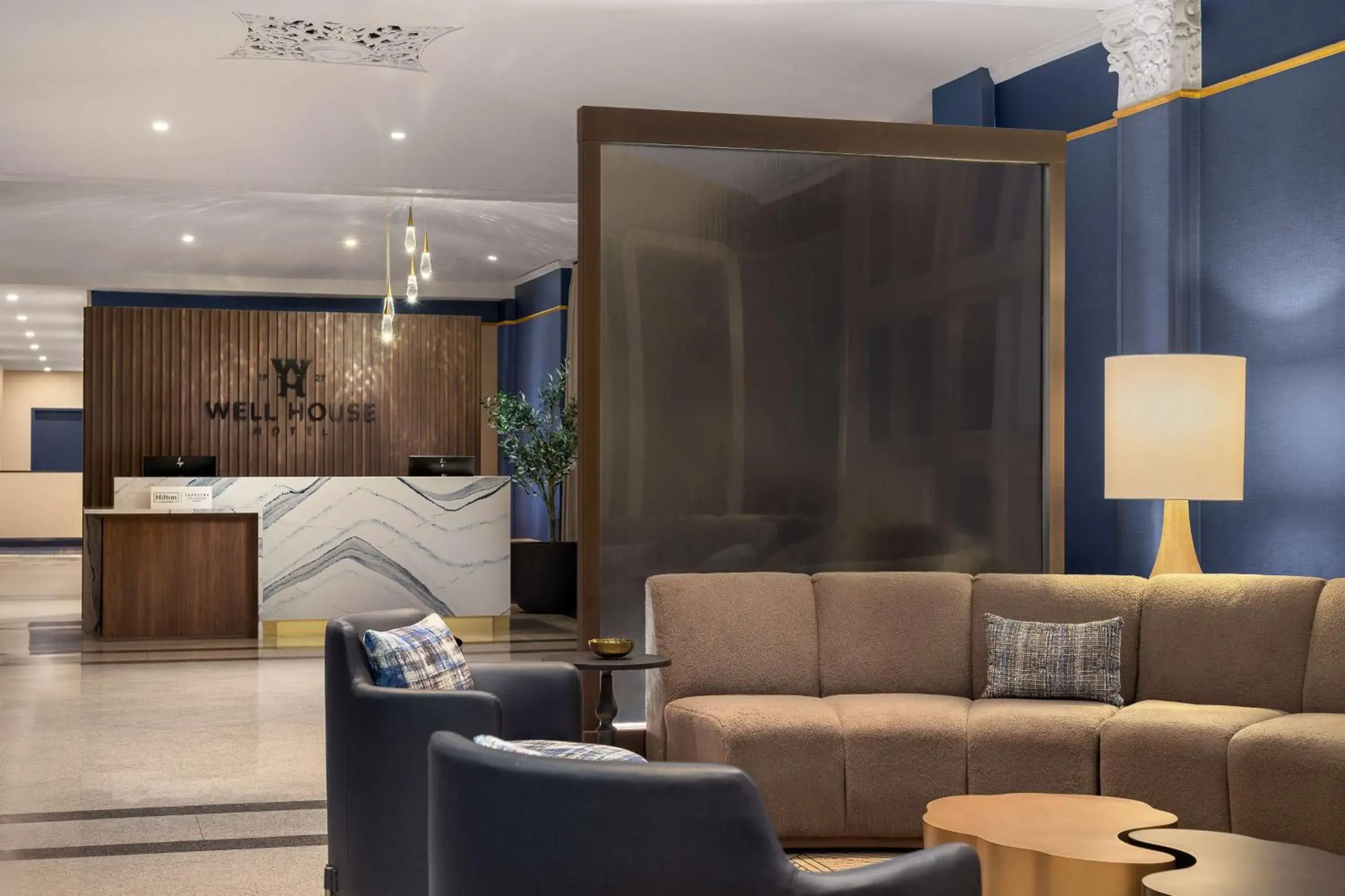 Lobby or reception in The Well House Hamilton, Tapestry Collection By Hilton Lobby or reception in The Well House Hamilton, Tapestry Collection By Hilton