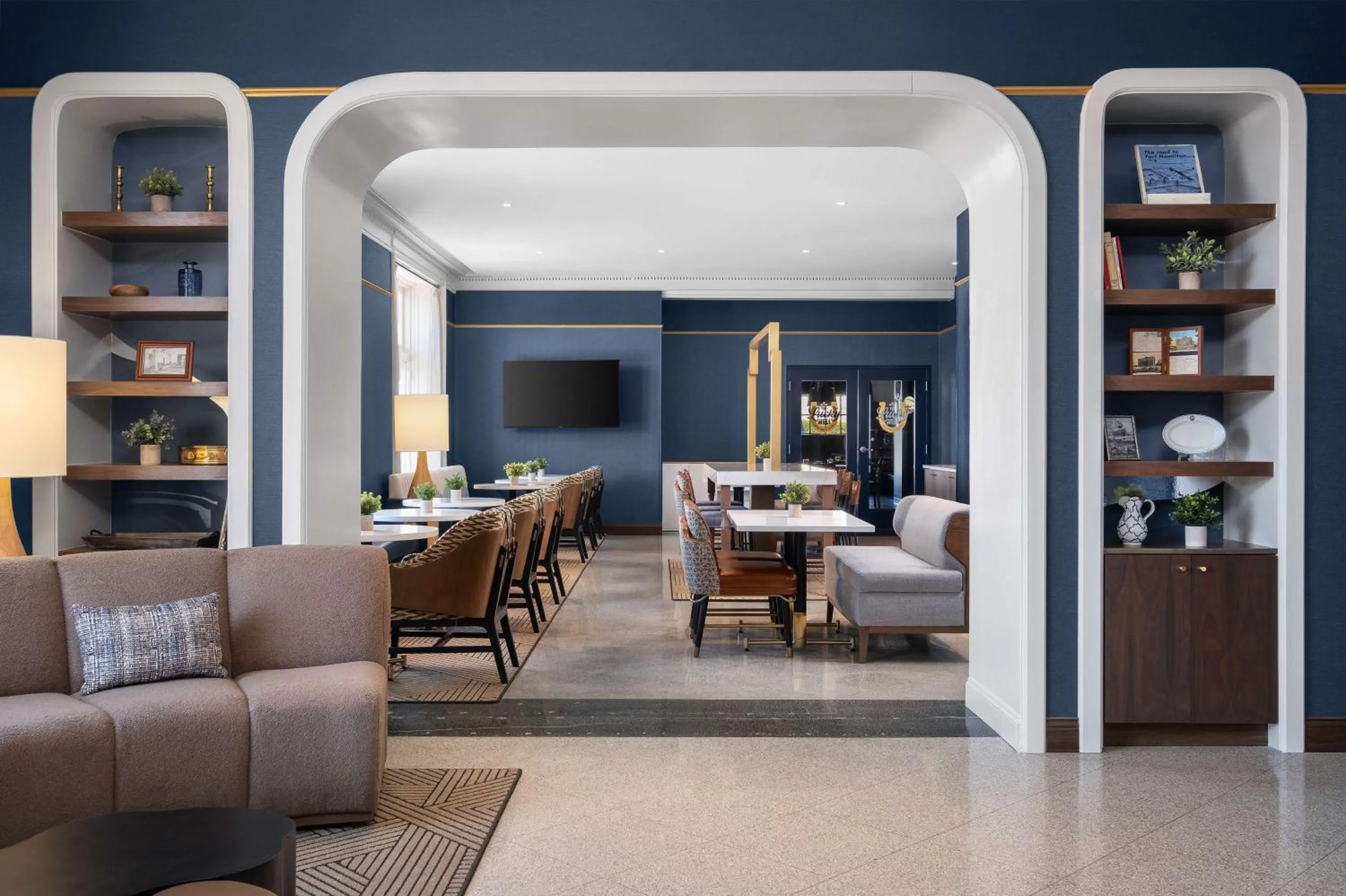 Lobby or reception in The Well House Hamilton, Tapestry Collection By Hilton