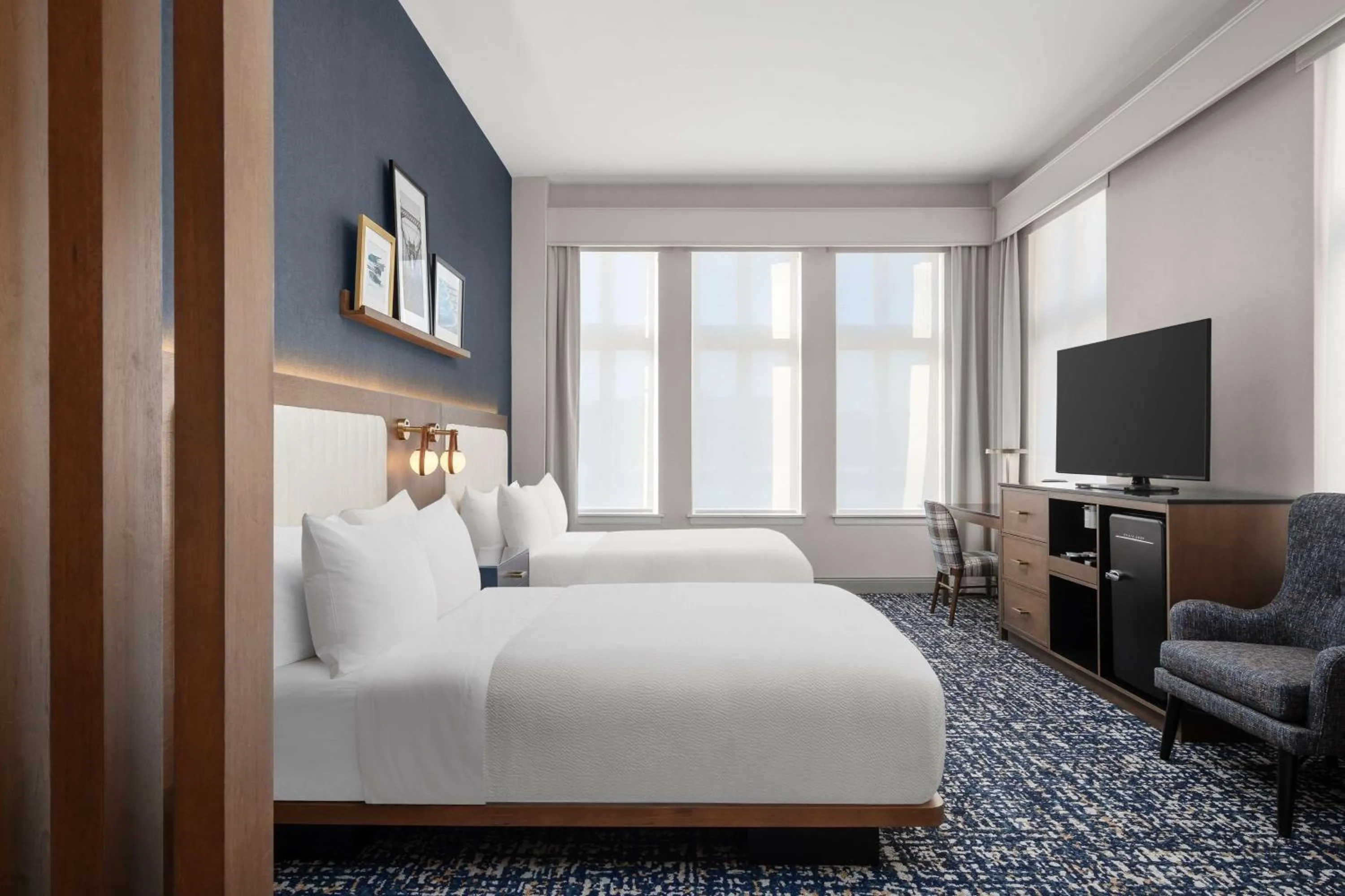 Bed in The Well House Hamilton, Tapestry Collection By Hilton