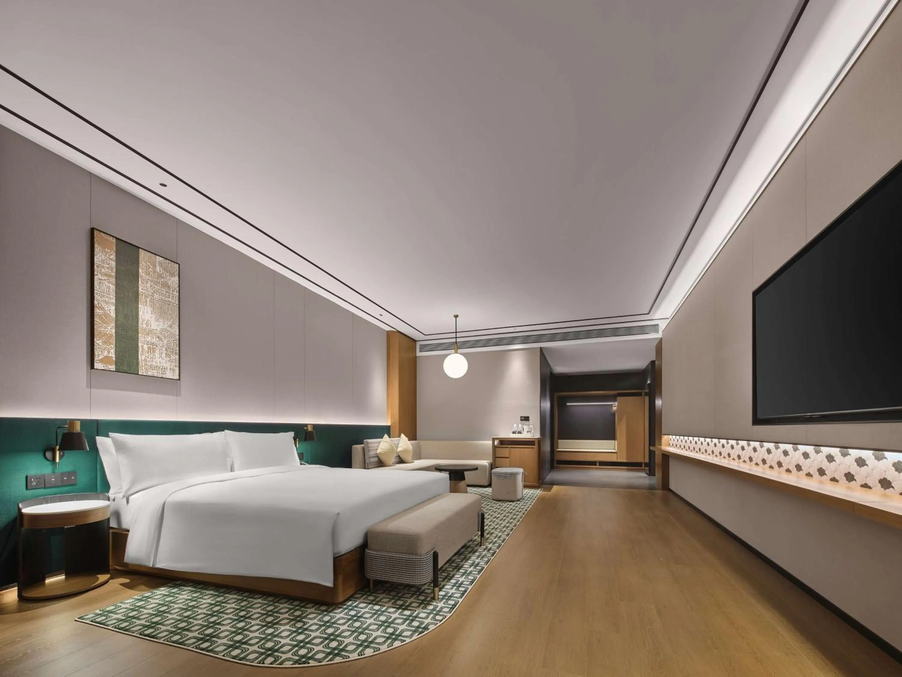 Living room, Bed in Hilton Garden Inn Xi'An Bell Tower