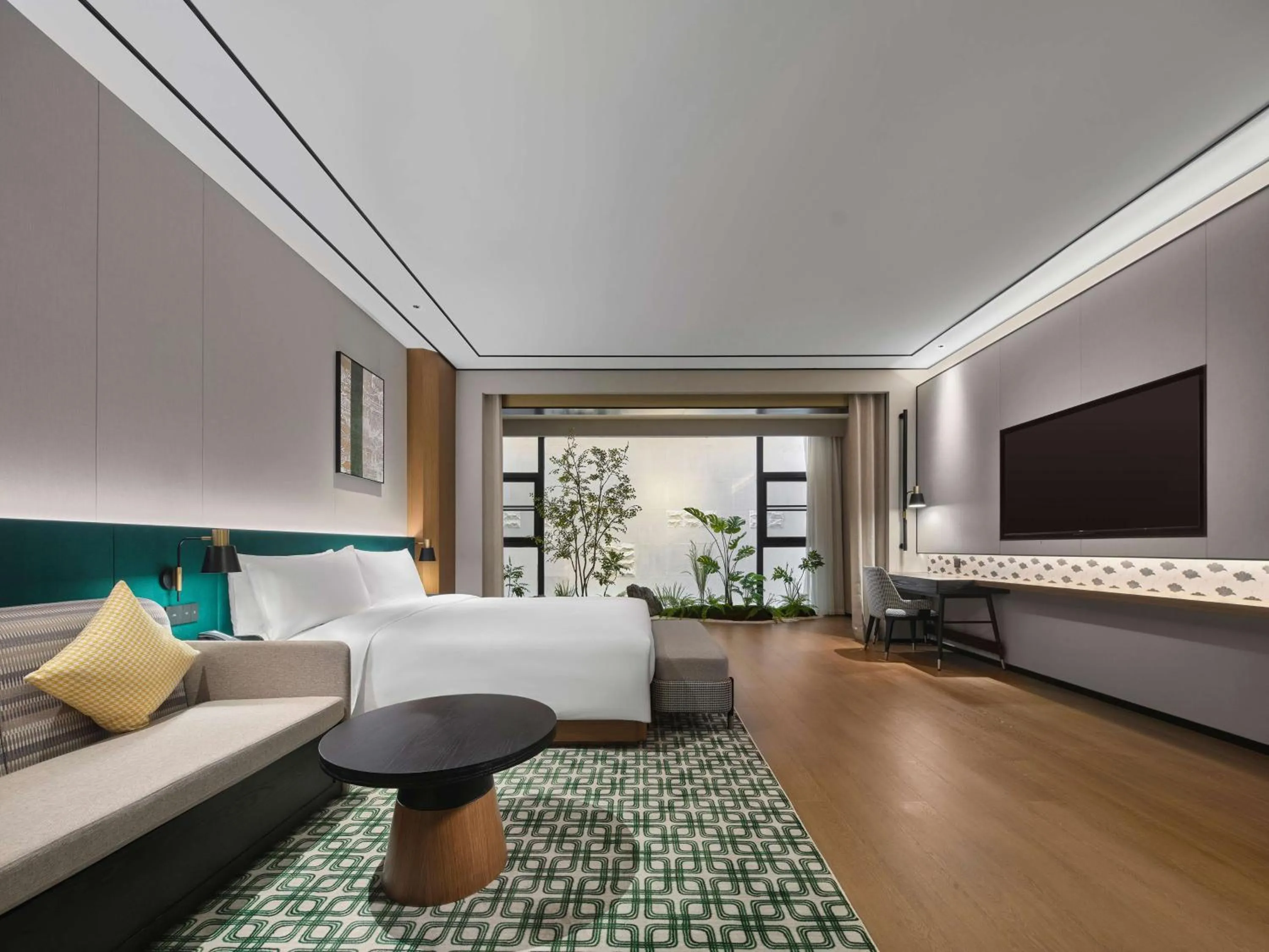 Living room, Bed in Hilton Garden Inn Xi'An Bell Tower