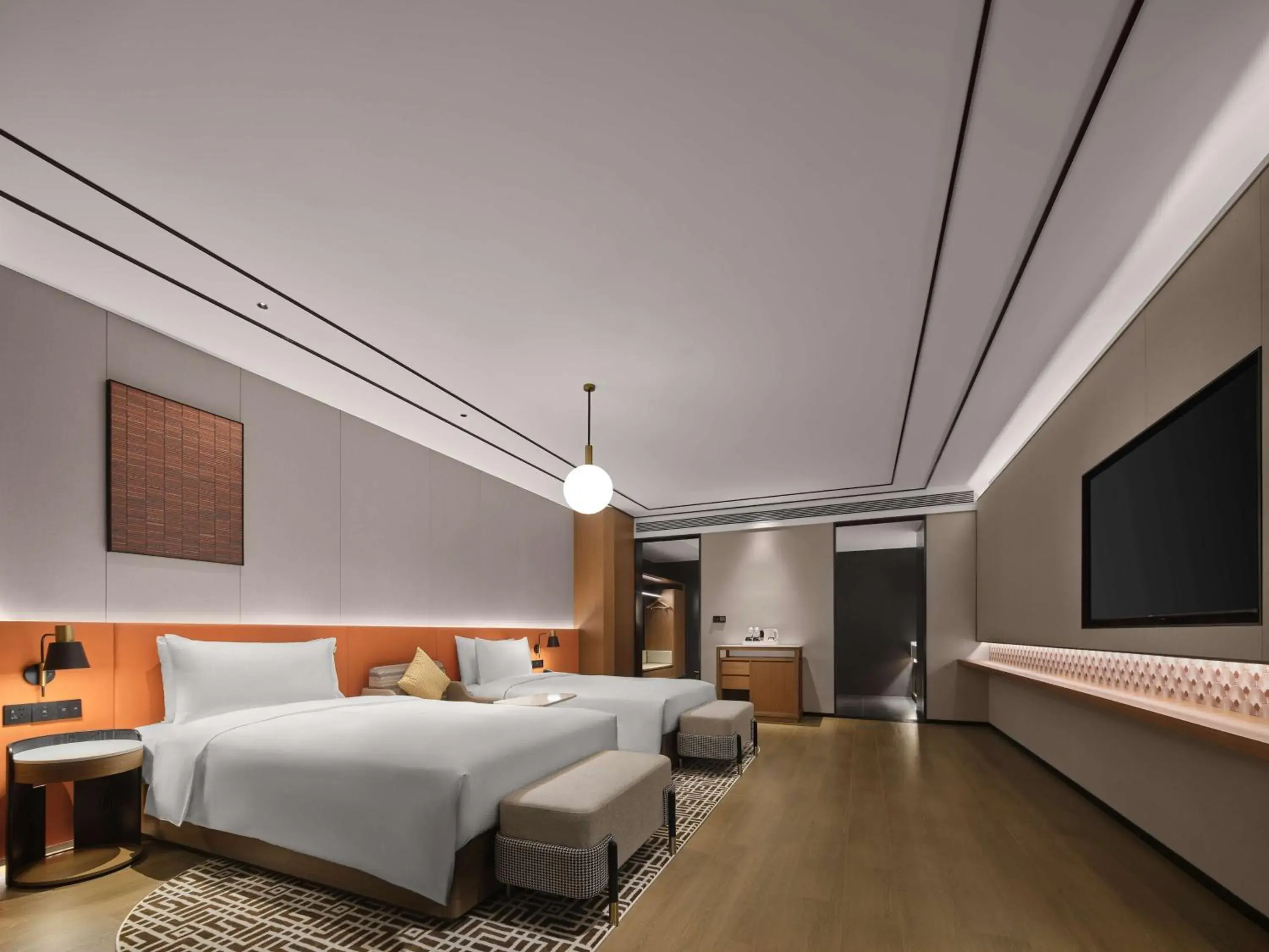 Bed in Hilton Garden Inn Xi'An Bell Tower Bed in Hilton Garden Inn Xi'An Bell Tower