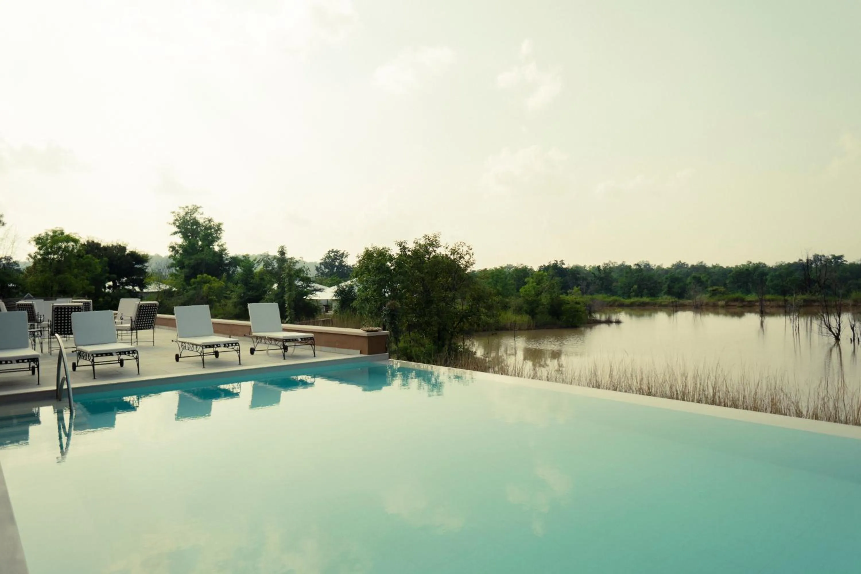 Swimming pool in Tree of Life Ramvilas, Bandhavgarh