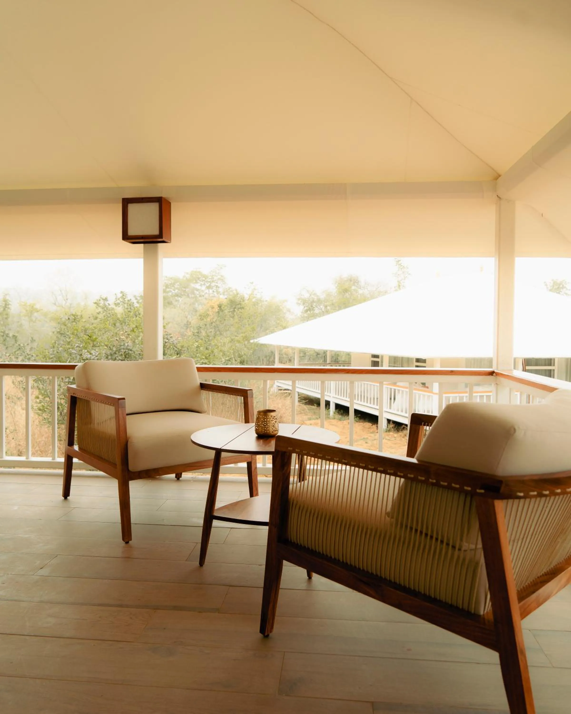 Seating area in Tree of Life Ramvilas, Bandhavgarh