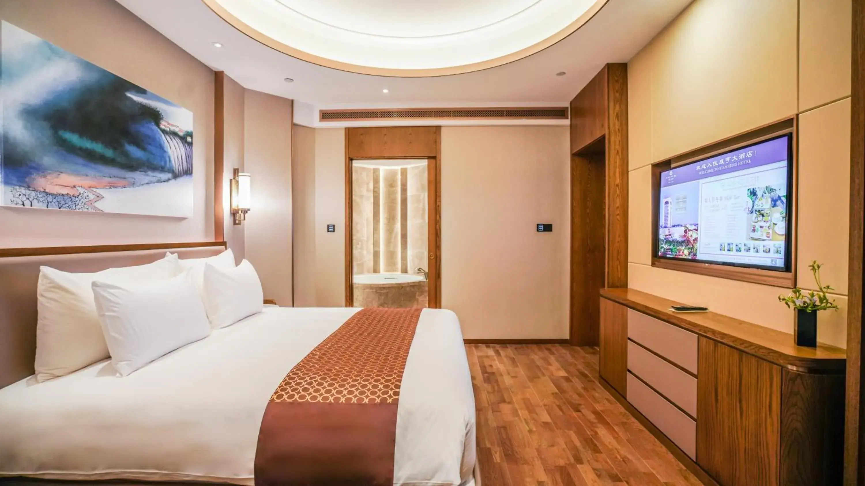 Bed in Xian heng Hotel Bed in Xian heng Hotel