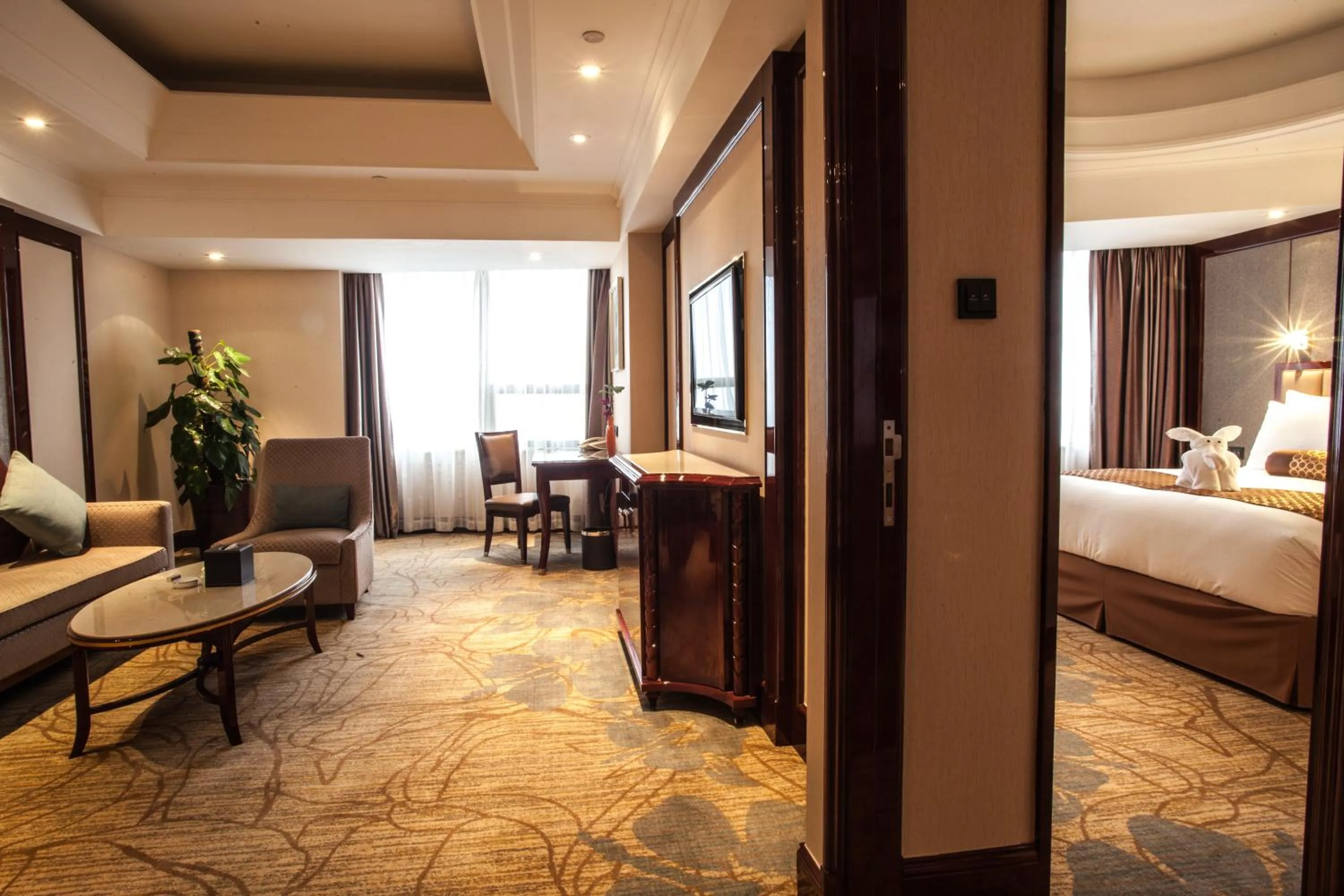 Photo of the whole room, Bed in Xian heng Hotel