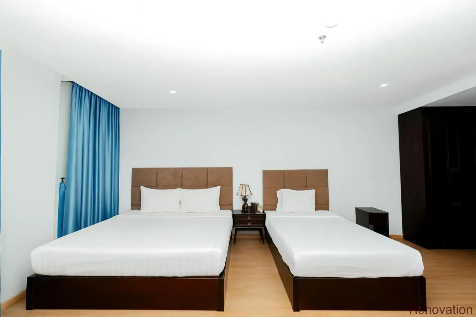 Bed in Ocean Haven Hotel