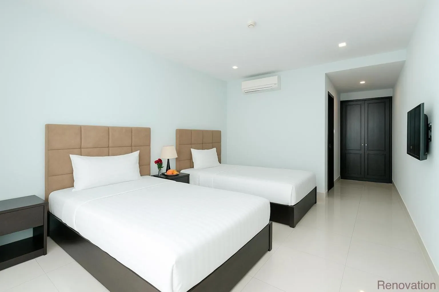 Bed in Ocean Haven Hotel