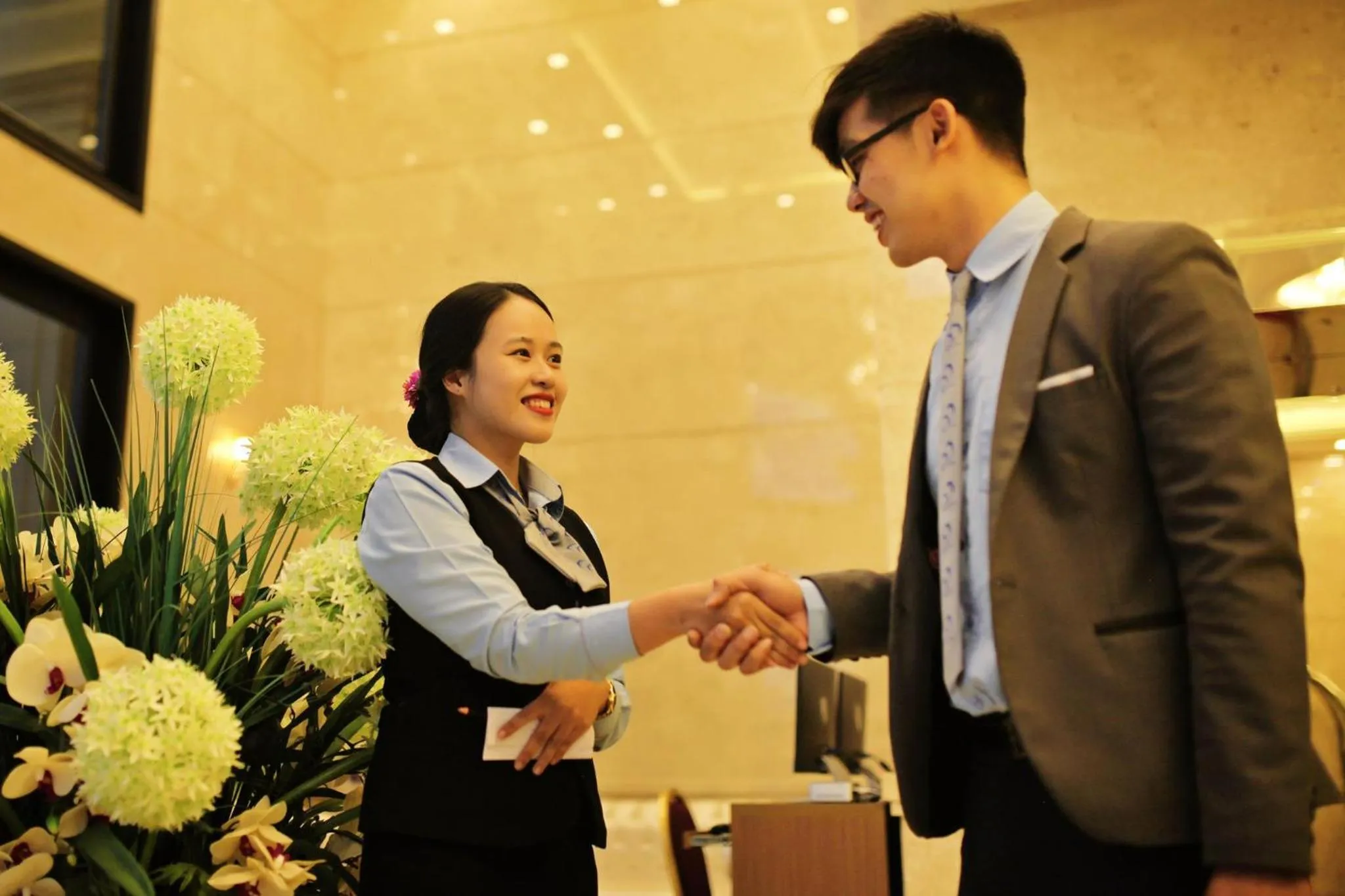 Guests in Ocean Haven Hotel