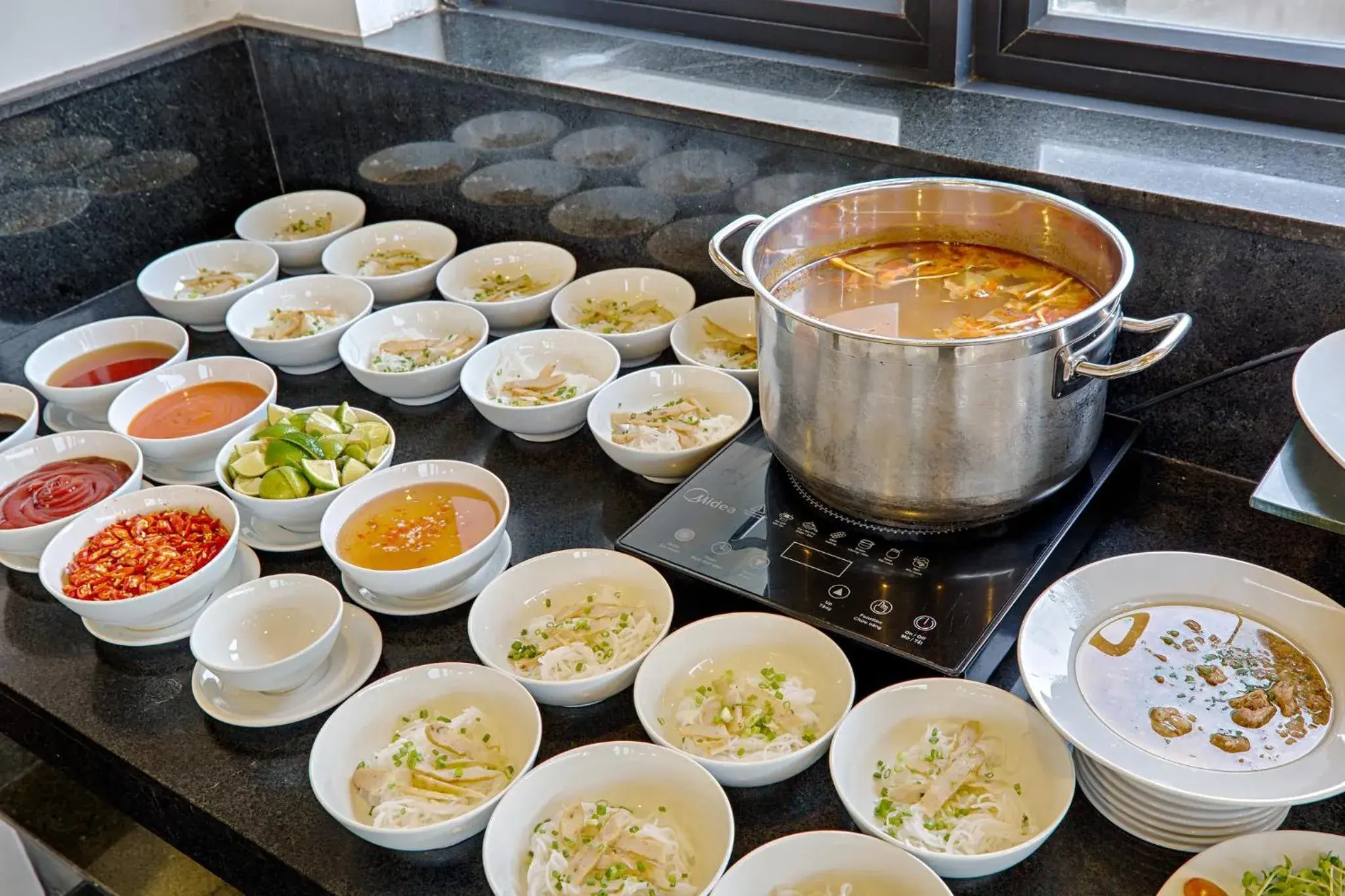 Food close-up in Ocean Haven Hotel Food close-up in Ocean Haven Hotel