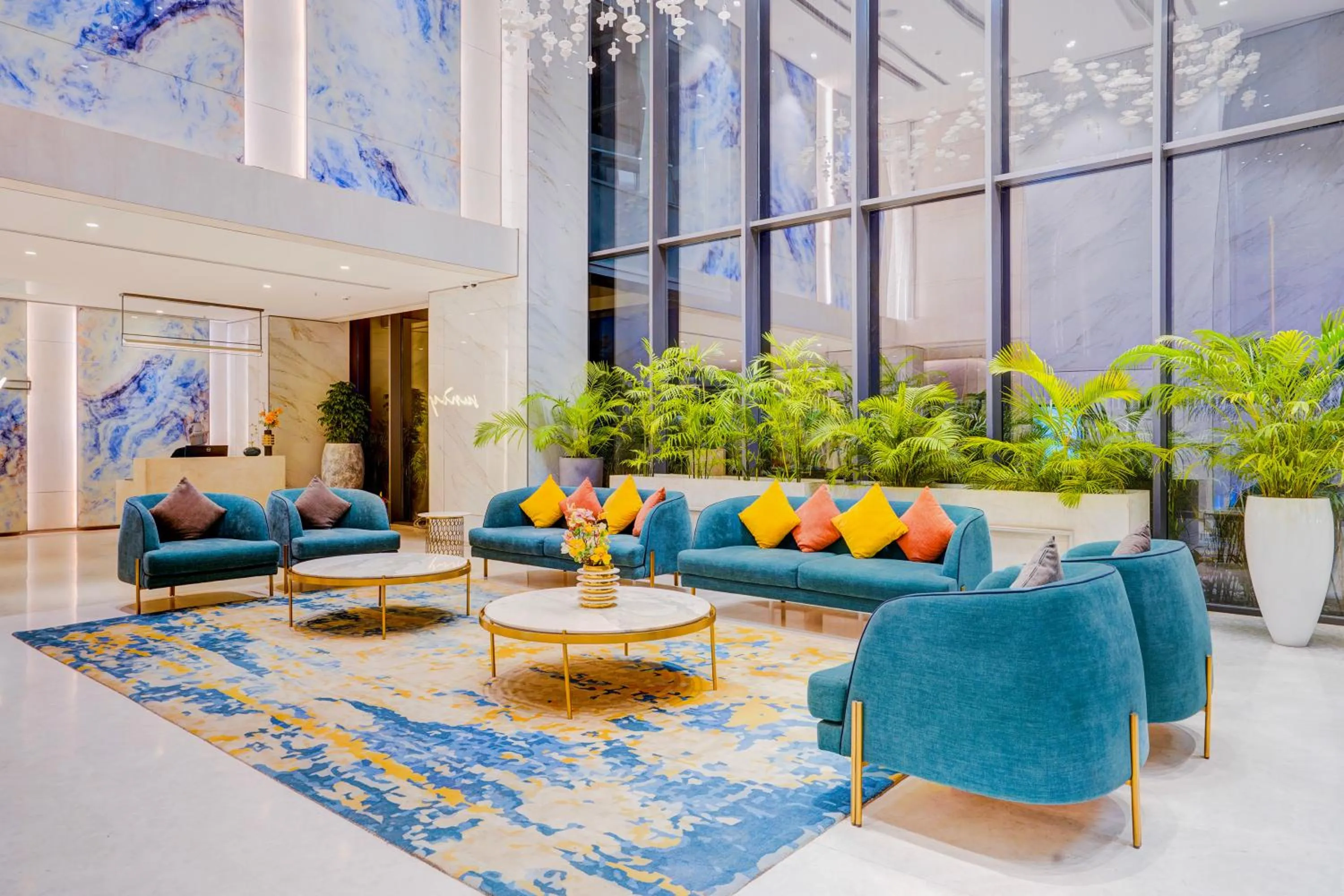 Seating area in Sunday Hotel & Residences by CheckIn Gurugram