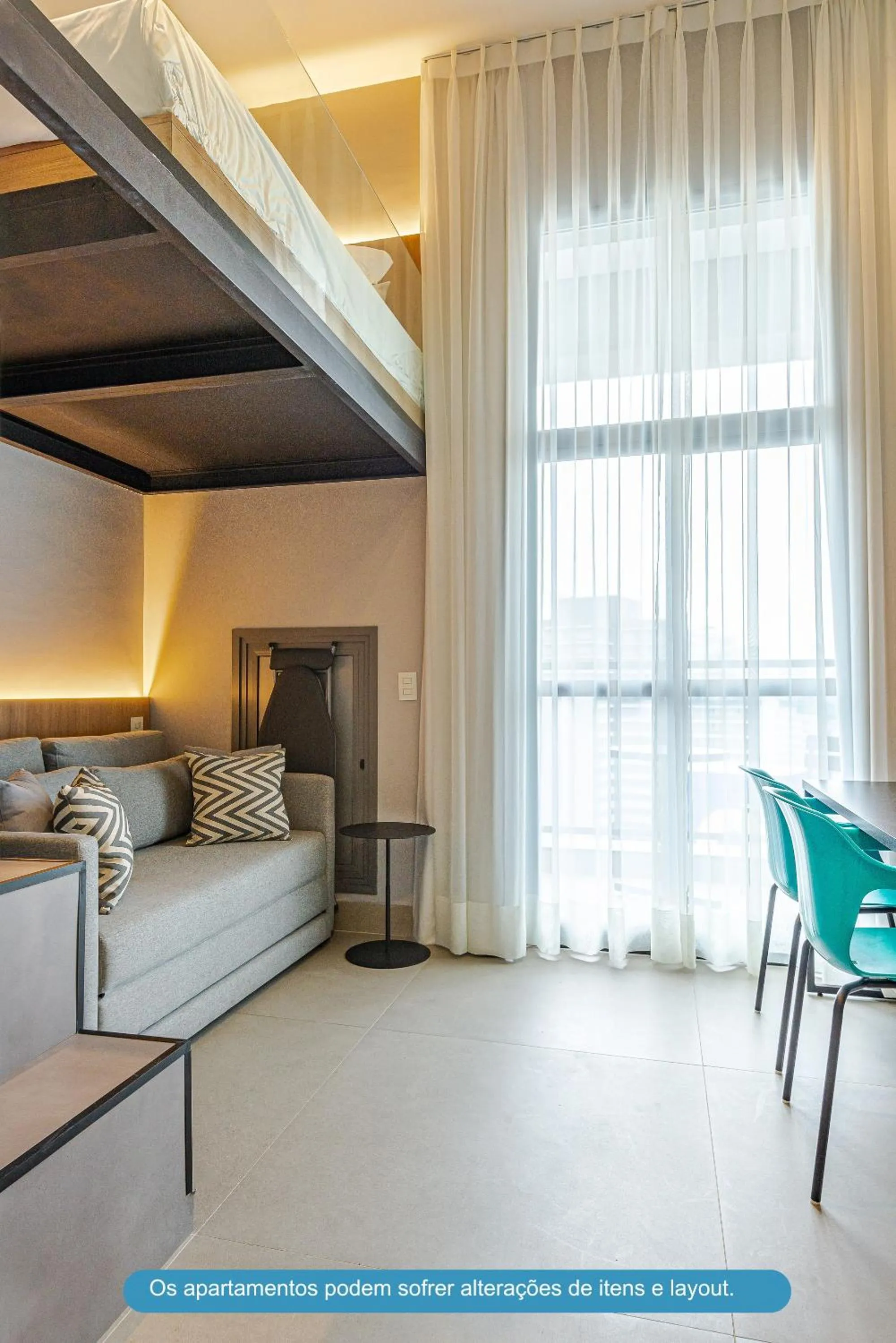 Living room, Bed in Roomo Transamerica SP Brooklin 370