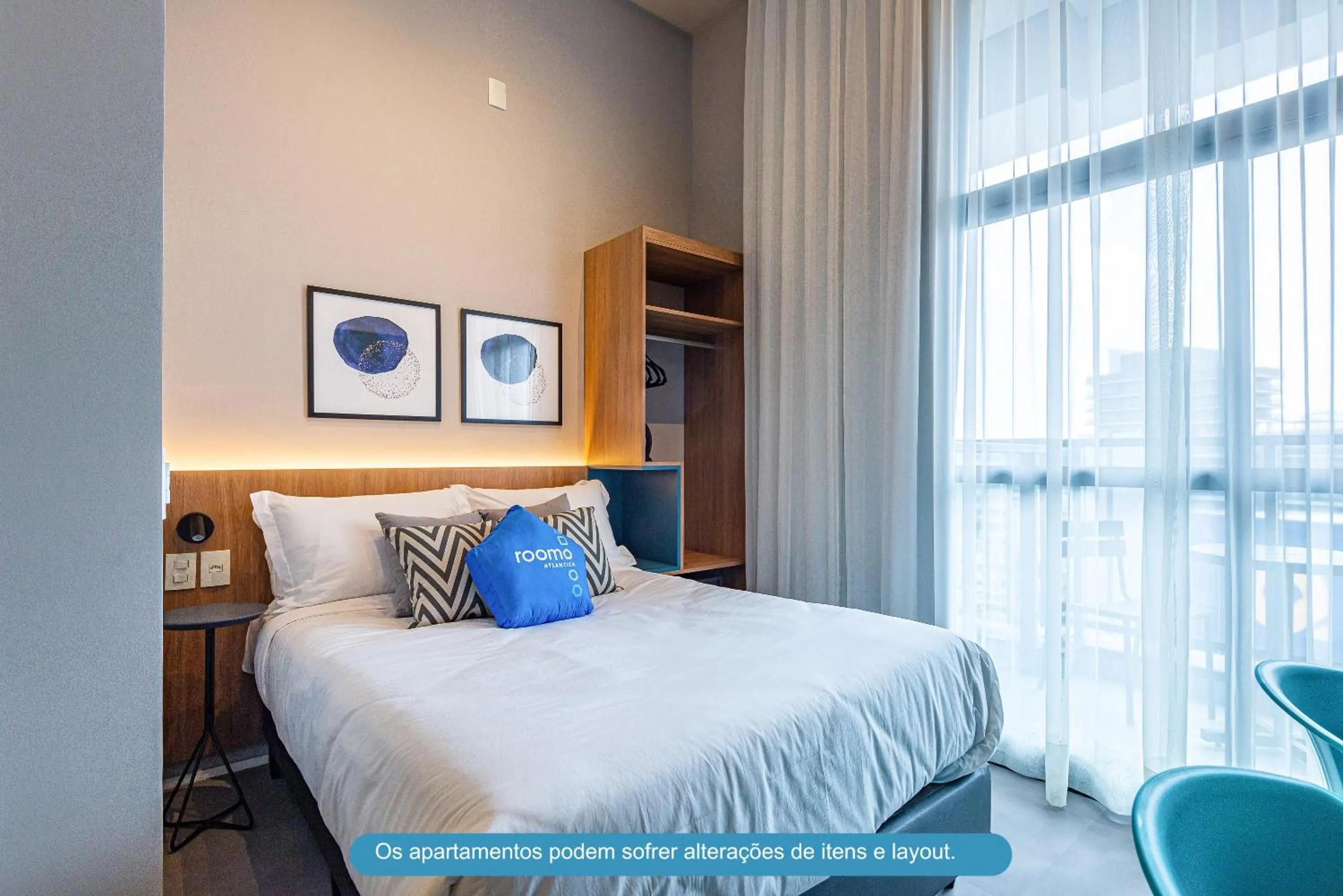 Bedroom, Bed in Roomo Transamerica SP Brooklin 370