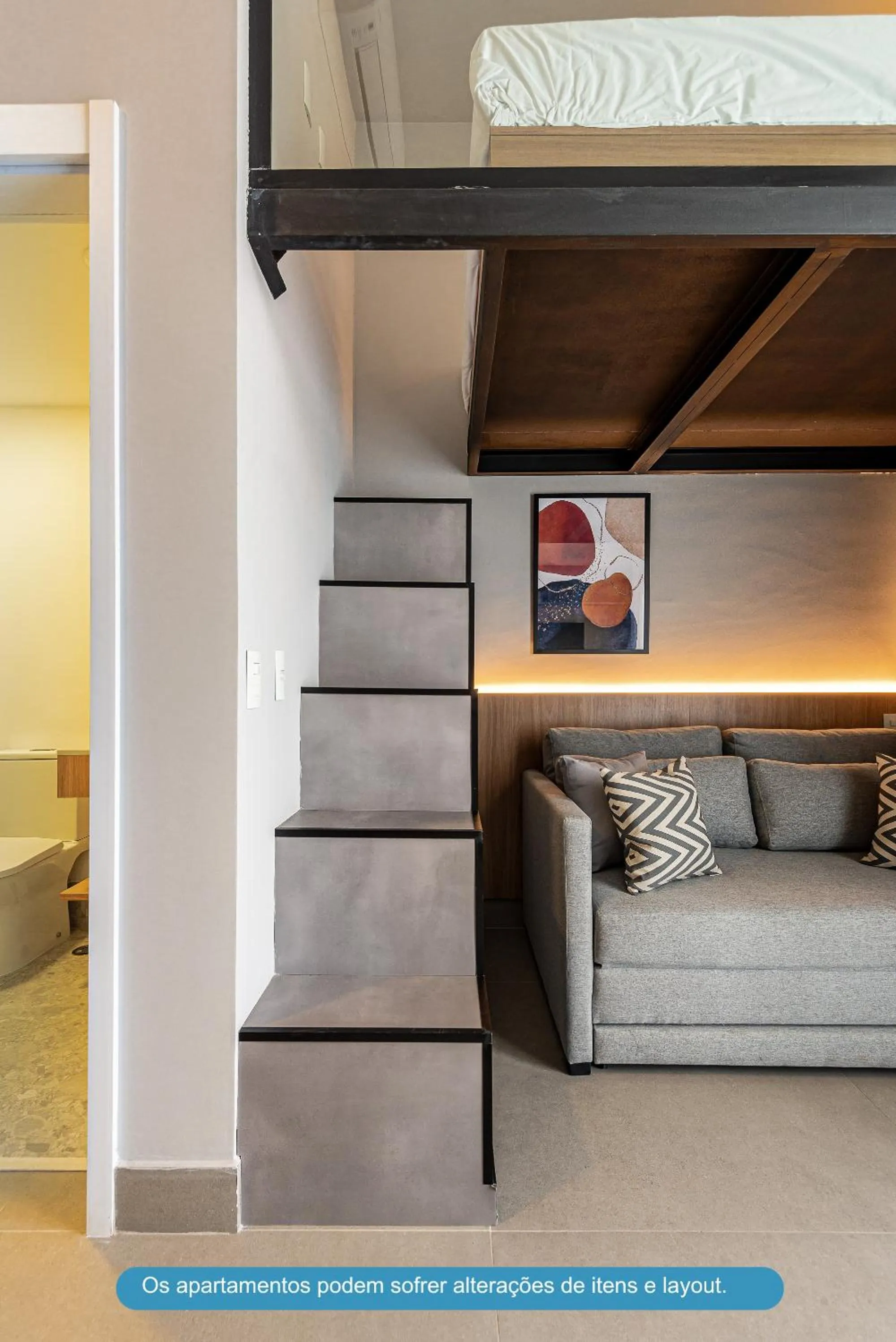 Living room, Bed in Roomo Transamerica SP Brooklin 370