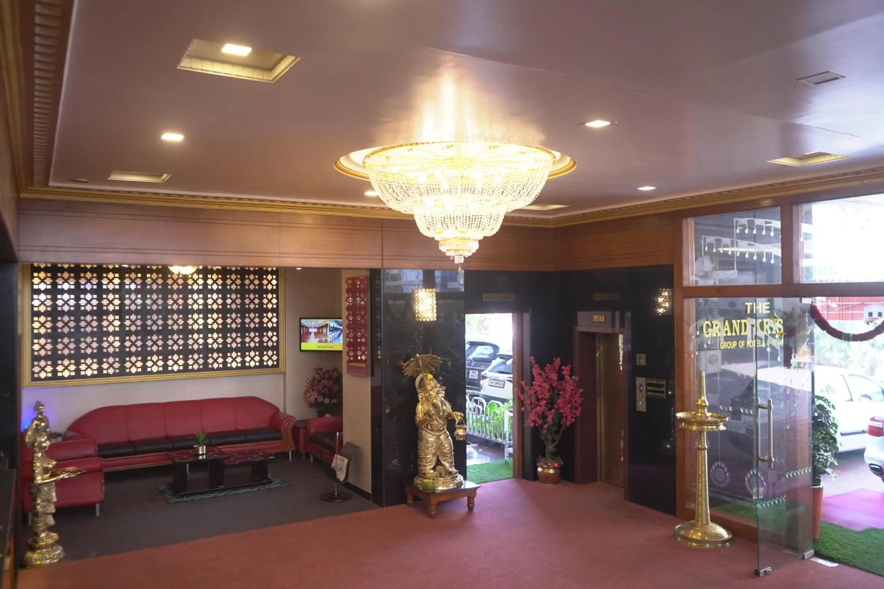 Lobby or reception in The Grand Krishna Rooms