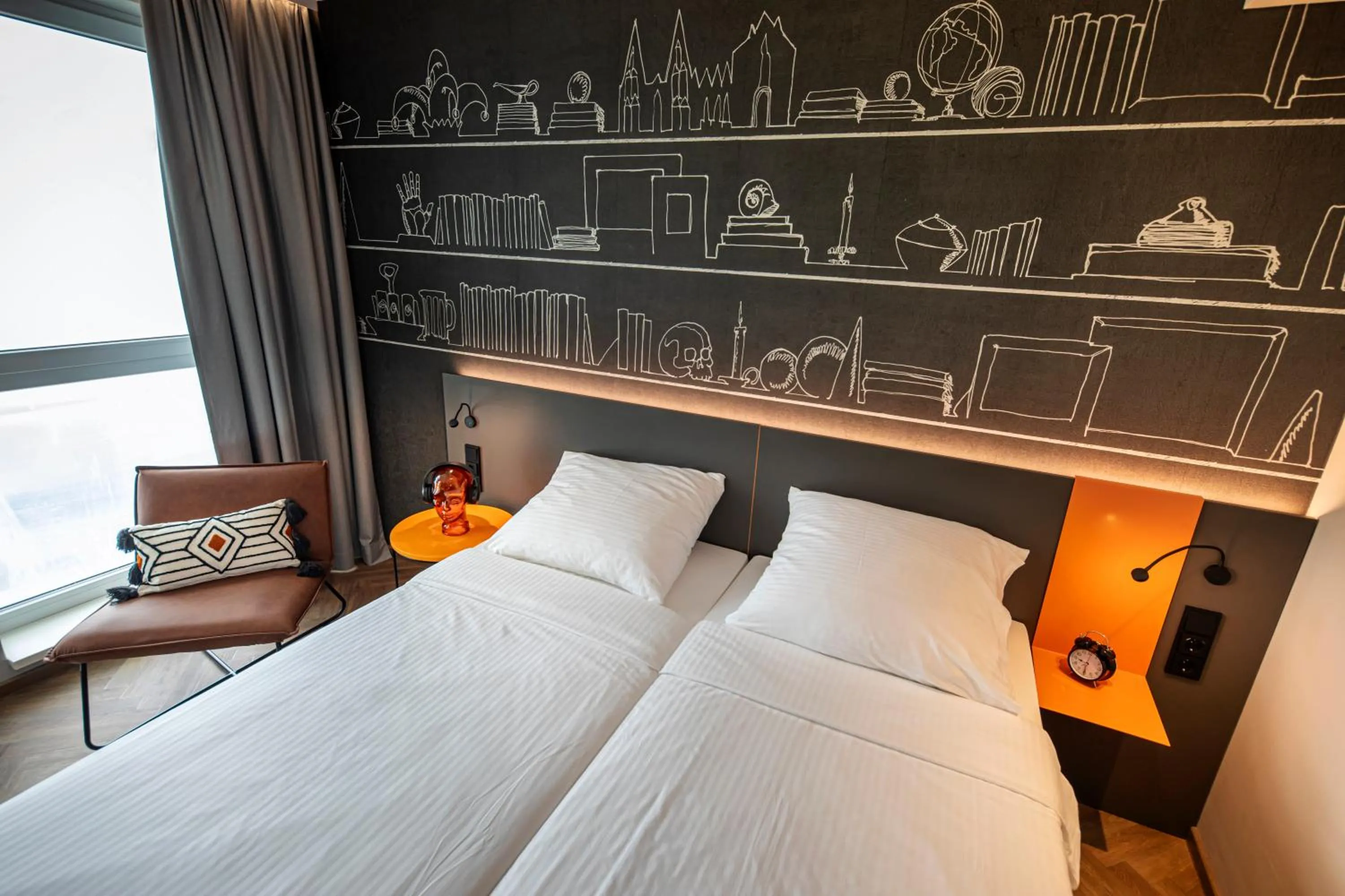 Bedroom, Bed in LOGINN Hotel Köln Airport