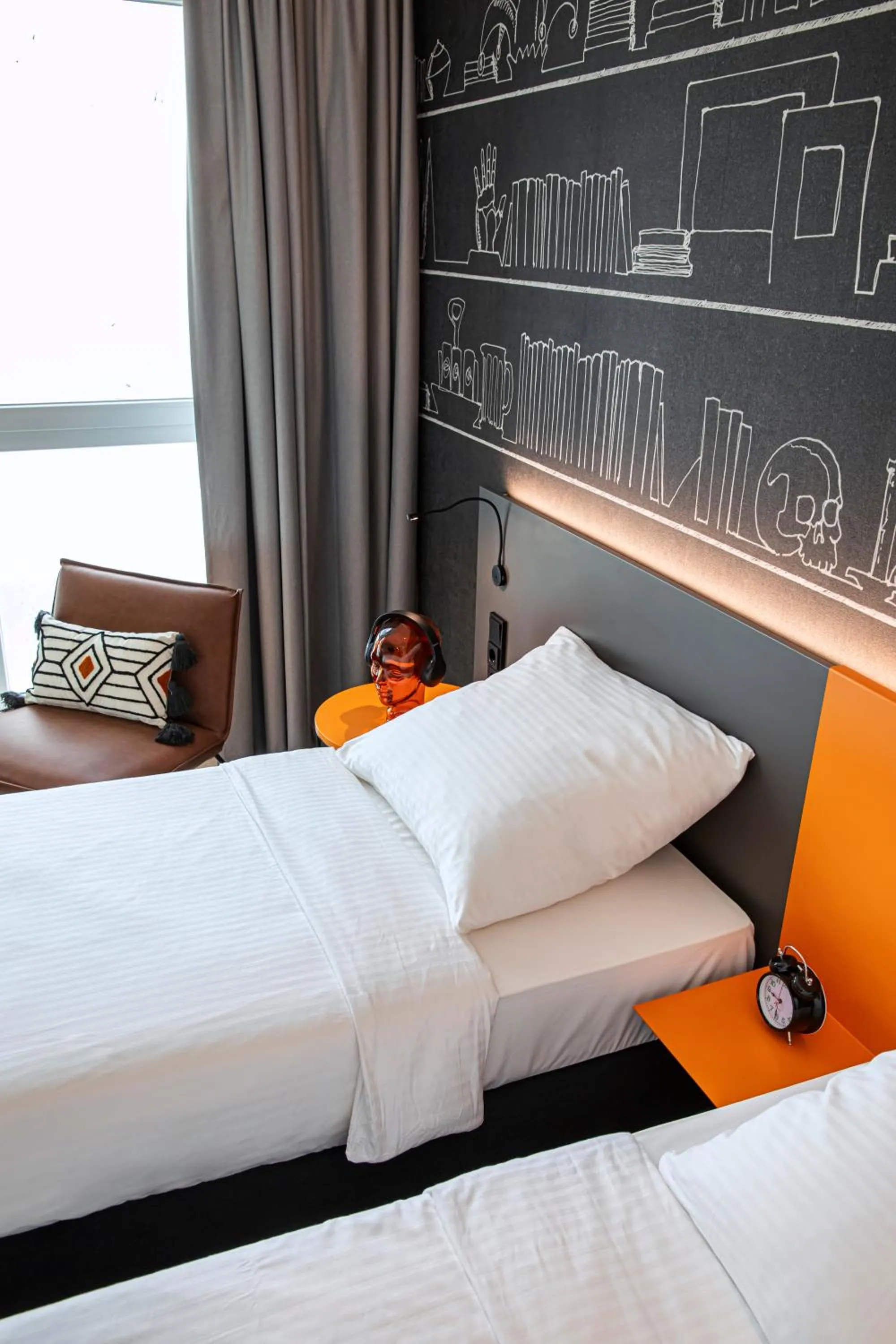 Bedroom, Bed in LOGINN Hotel Köln Airport