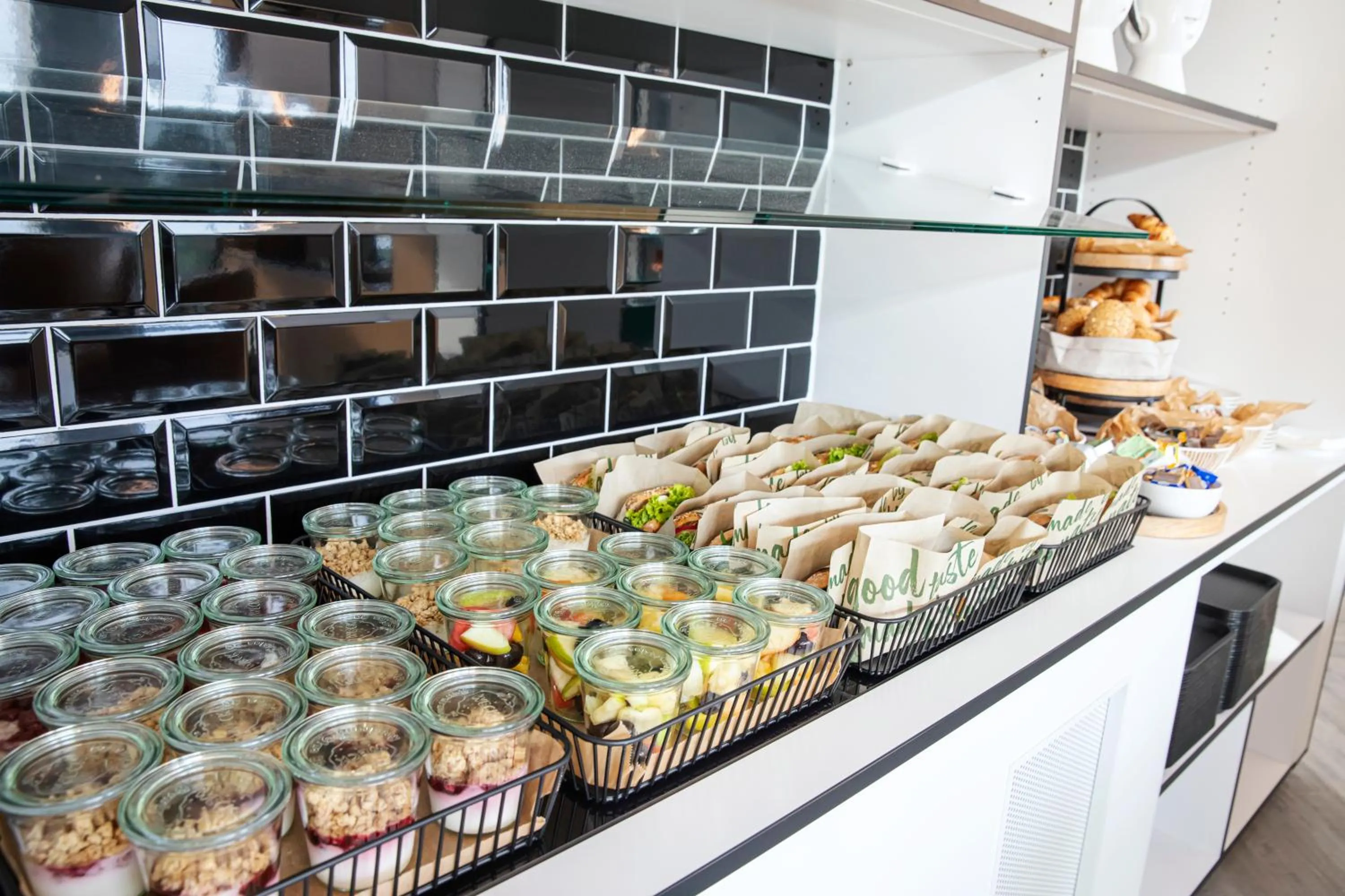 Continental breakfast in LOGINN Hotel Köln Airport