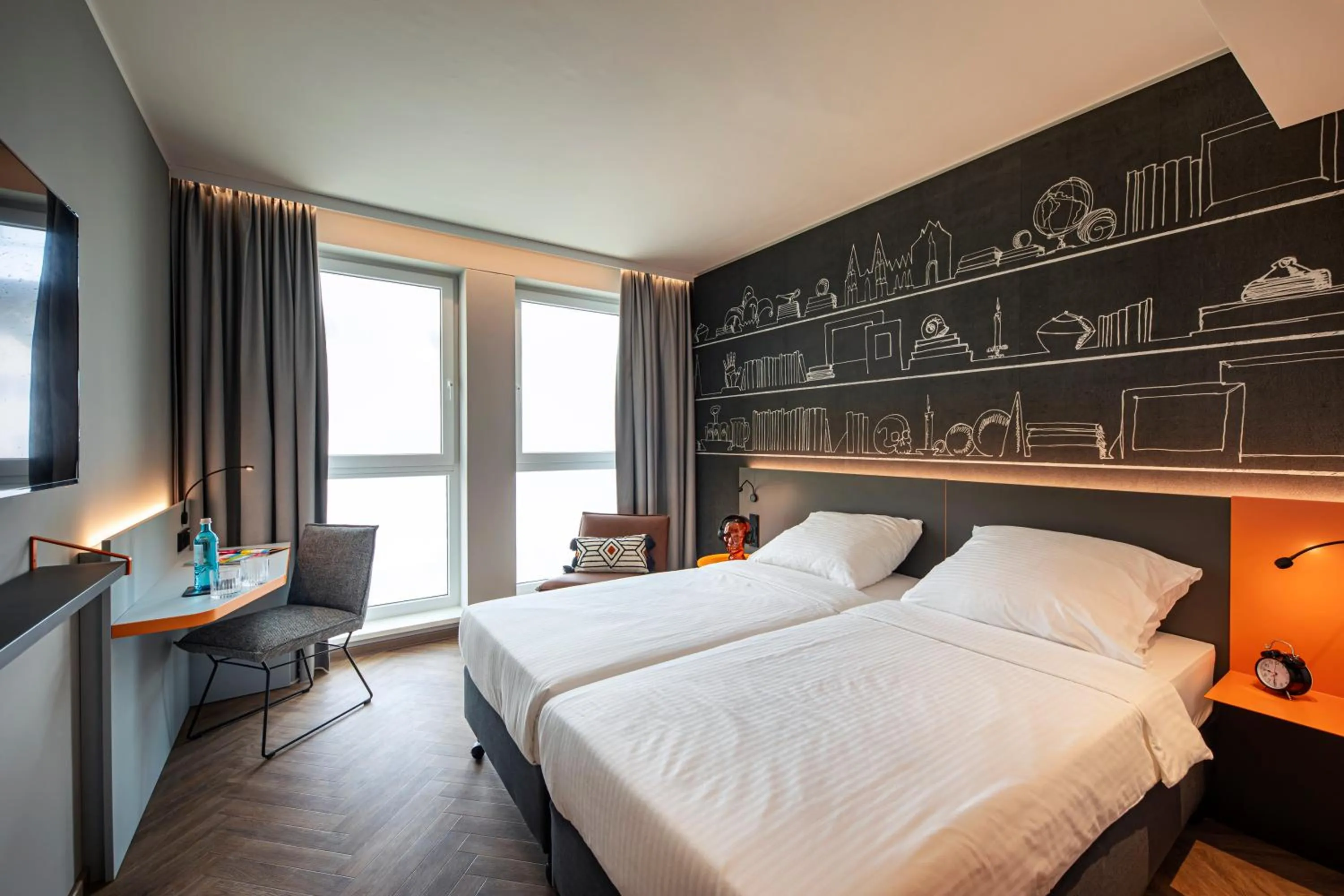 Bedroom, Bed in LOGINN Hotel Köln Airport