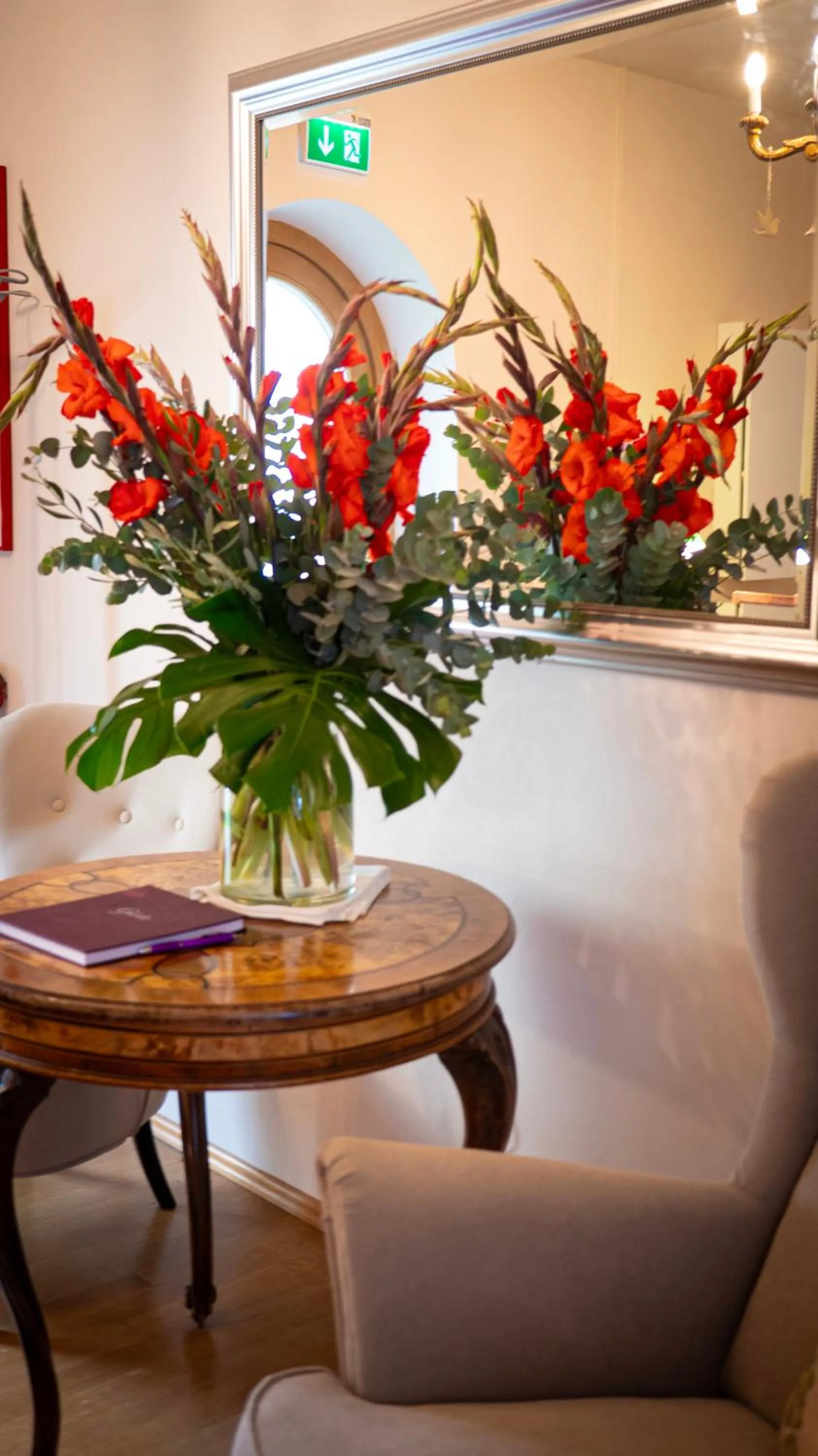 Decorative detail in Hotel Villa Rückert