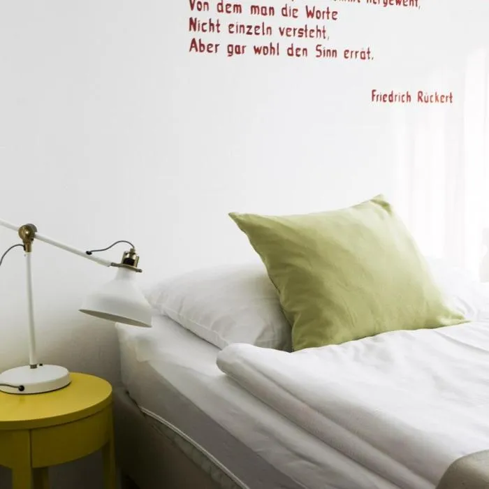 Bed in Hotel Villa Rückert