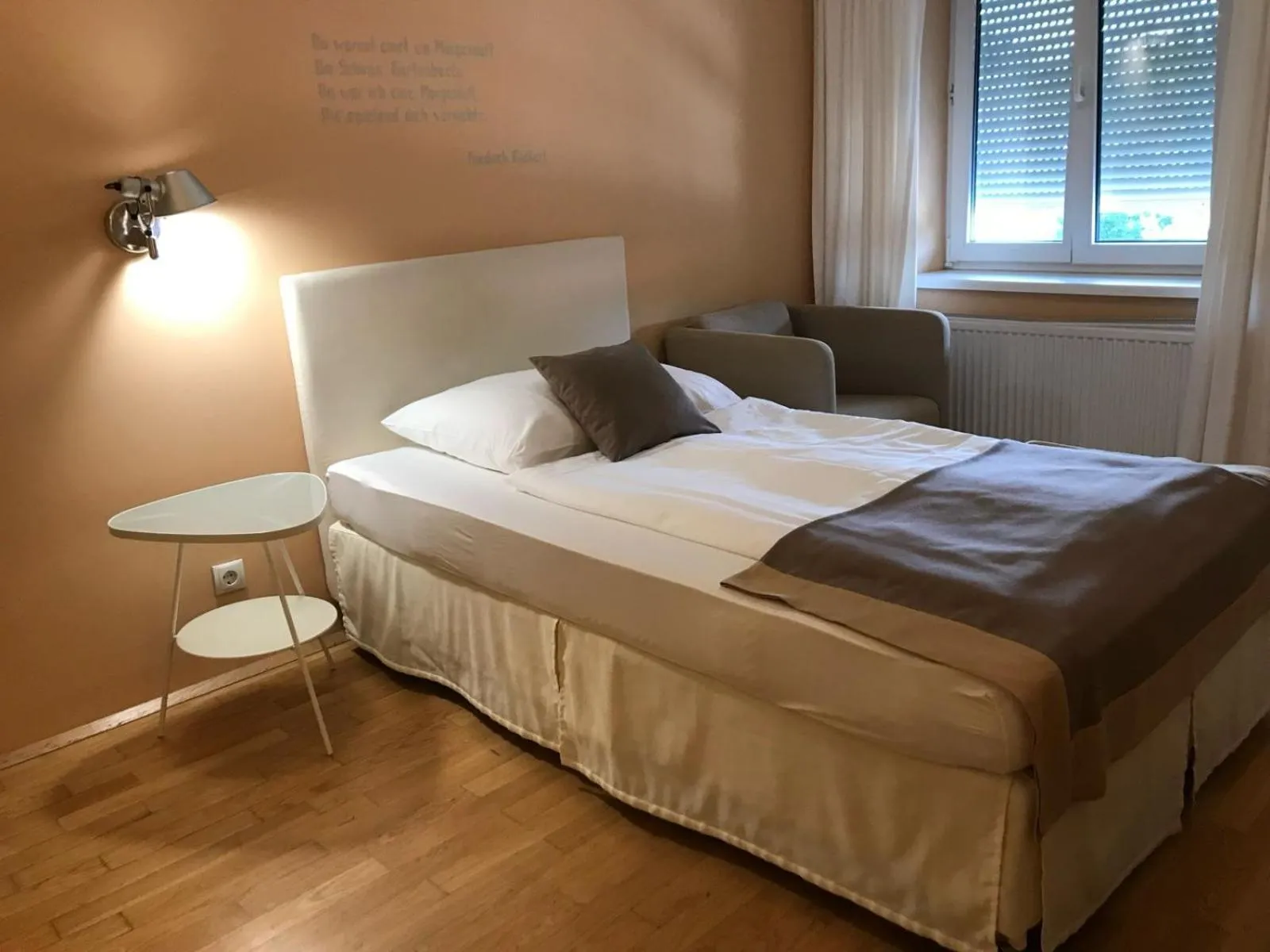 Bed in Hotel Villa Rückert