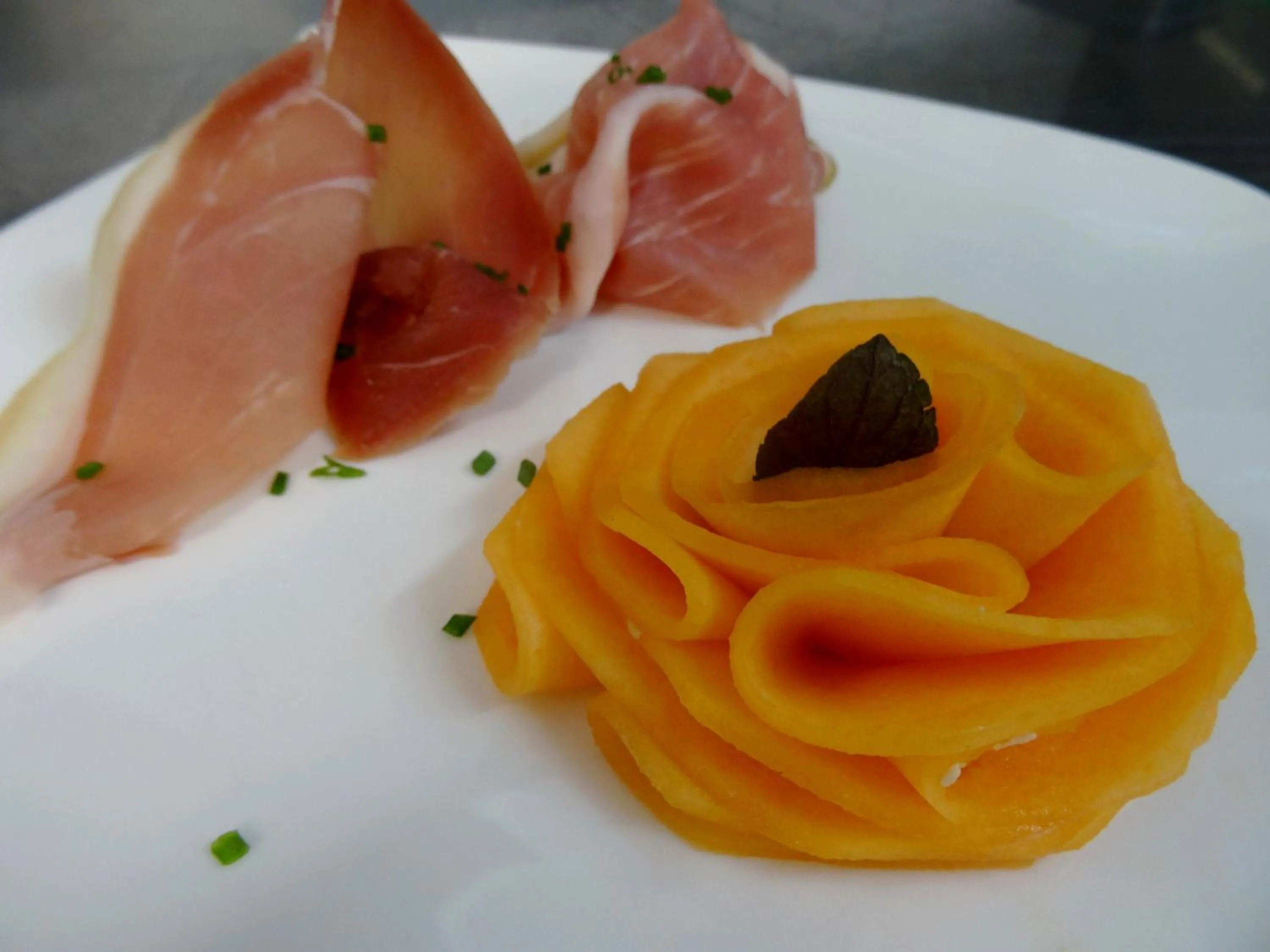 Food close-up in Le Relais des Lacs Bourgogne Morvan