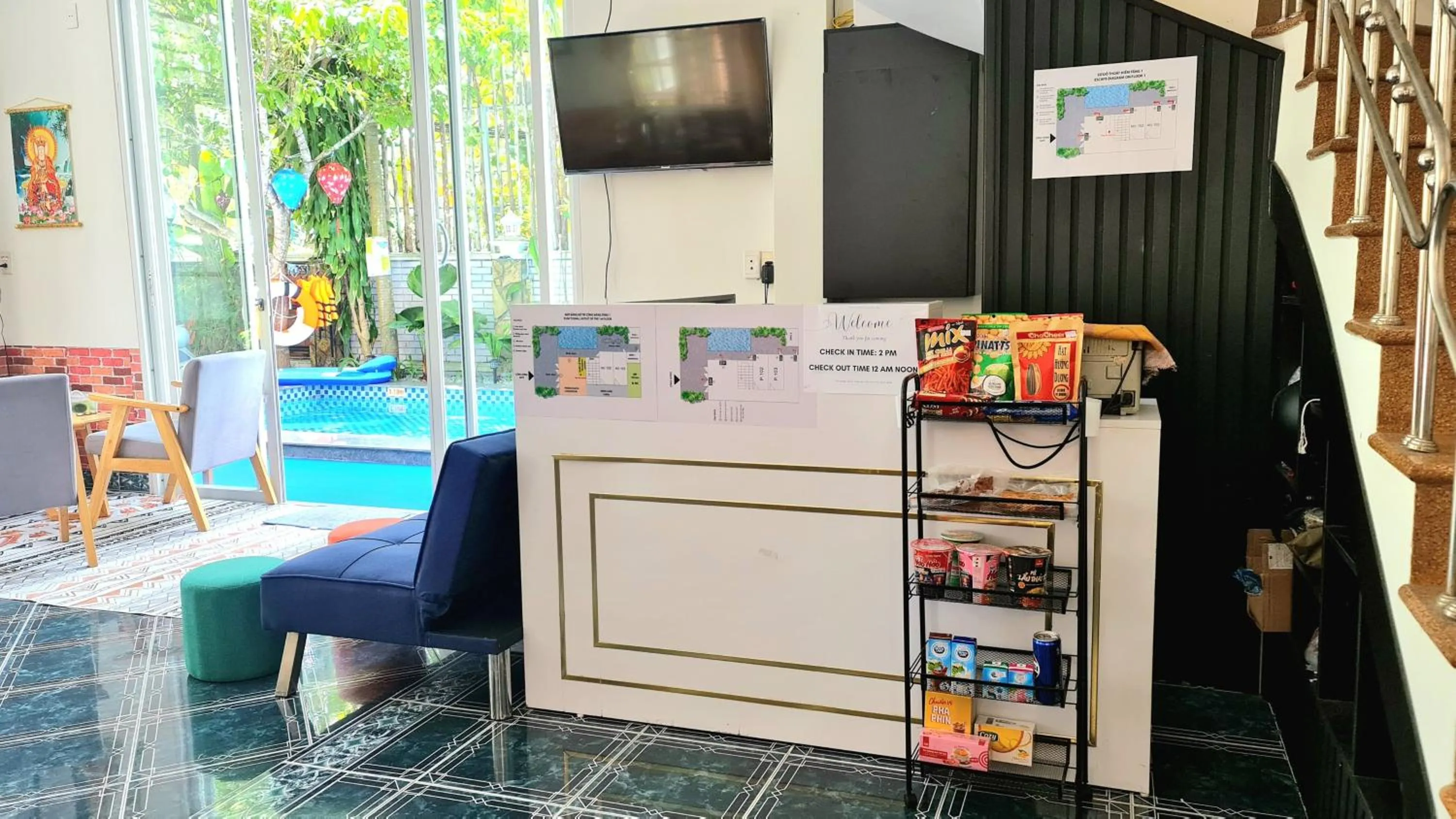 Lobby or reception in Minh Trang Villa Hoi An -BBQ Garden